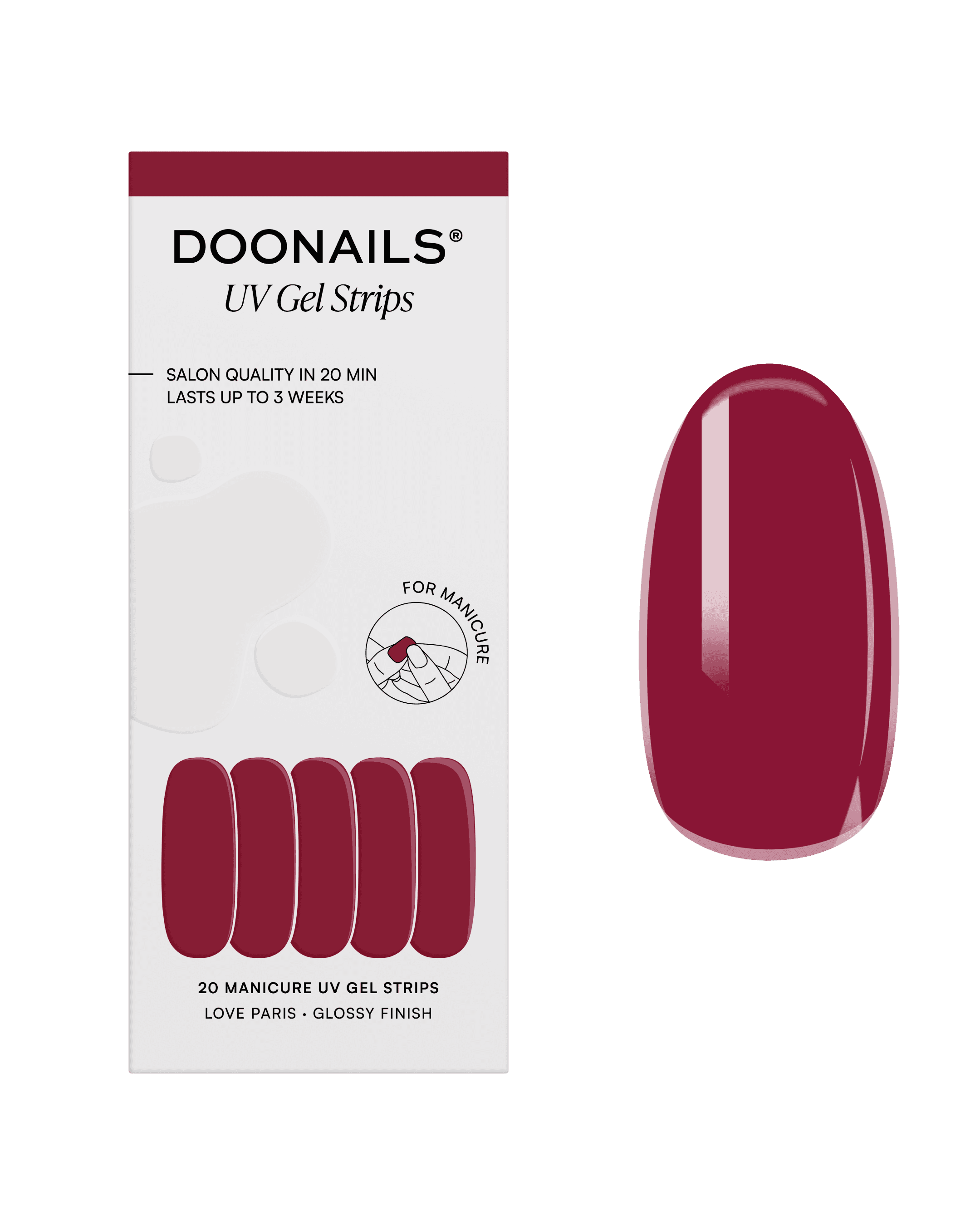 DOONAILS UV Gel Strips Love Paris