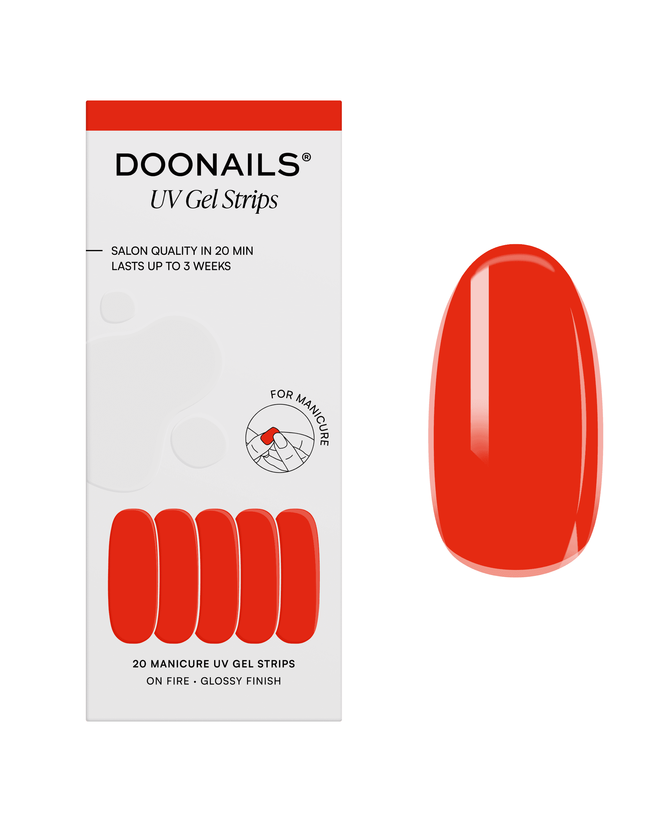 DOONAILS UV Gel Strips On Fire