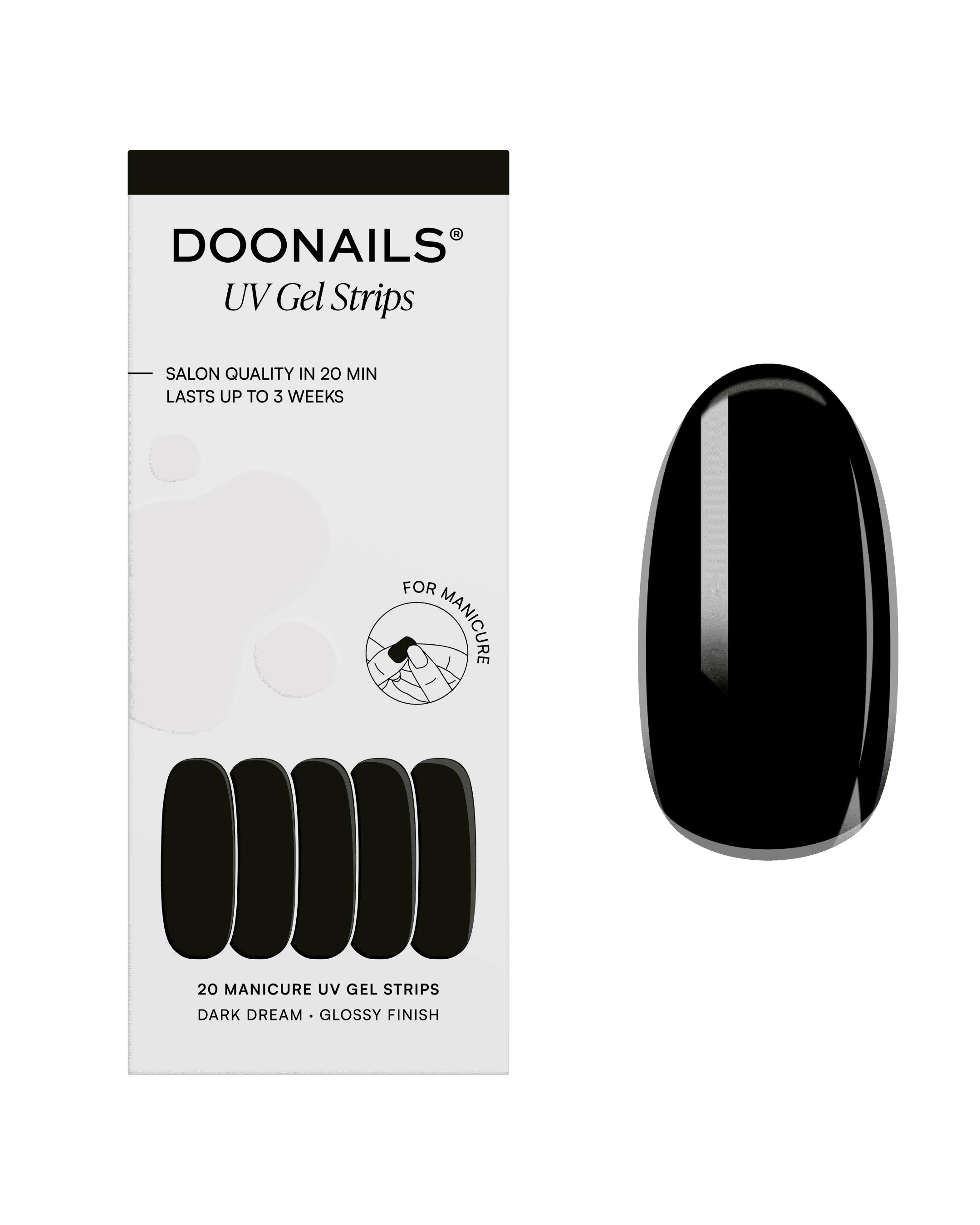 DOONAILS UV Gel Strips Dark Dream