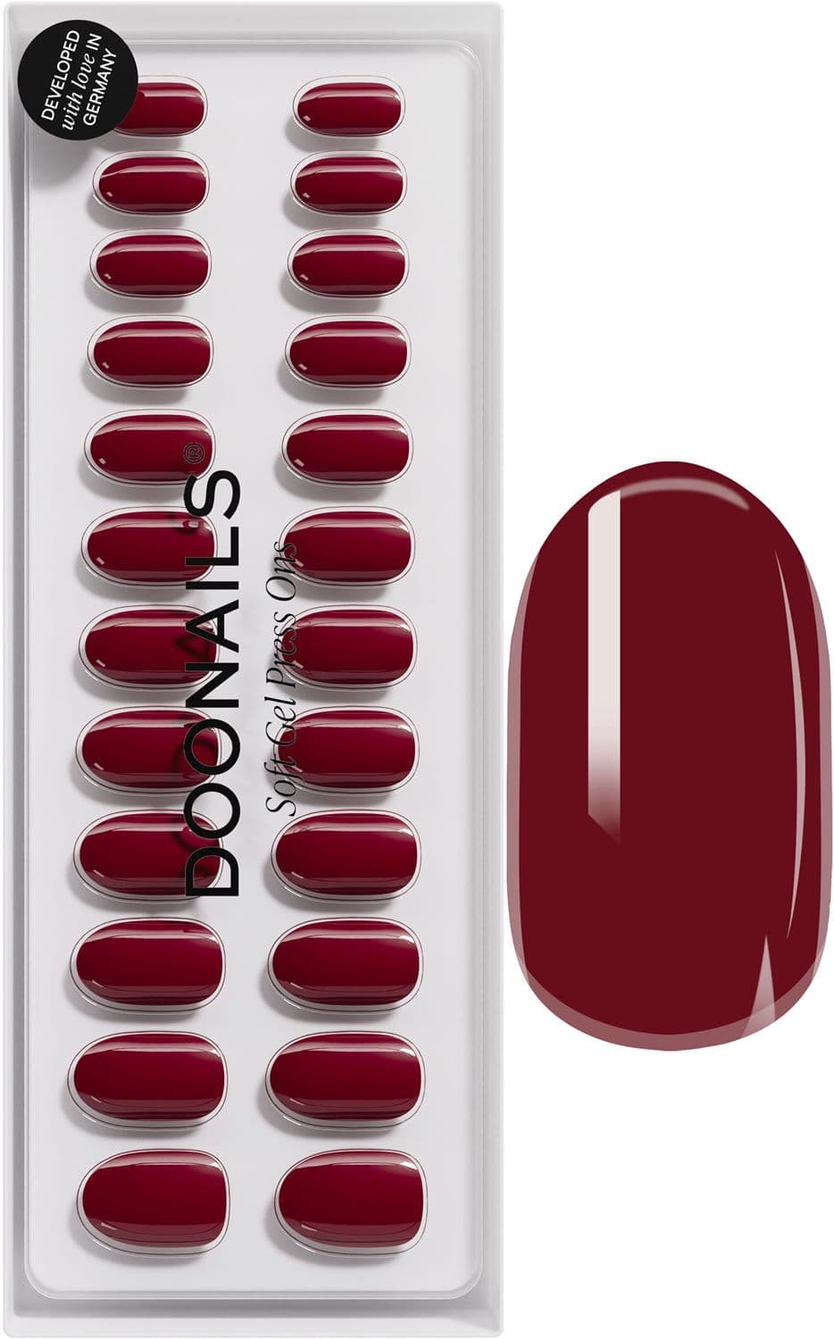 DOONAILS Soft Gel Press Ons Heartbreaker Medium Round