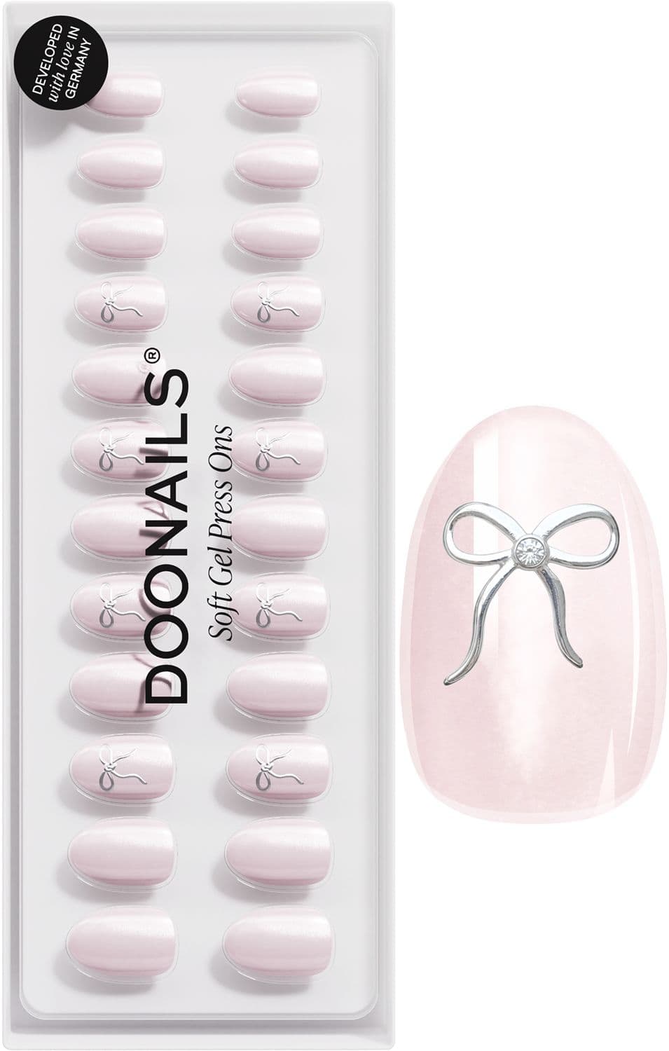 DOONAILS Soft Gel Press Ons Short Round First Date