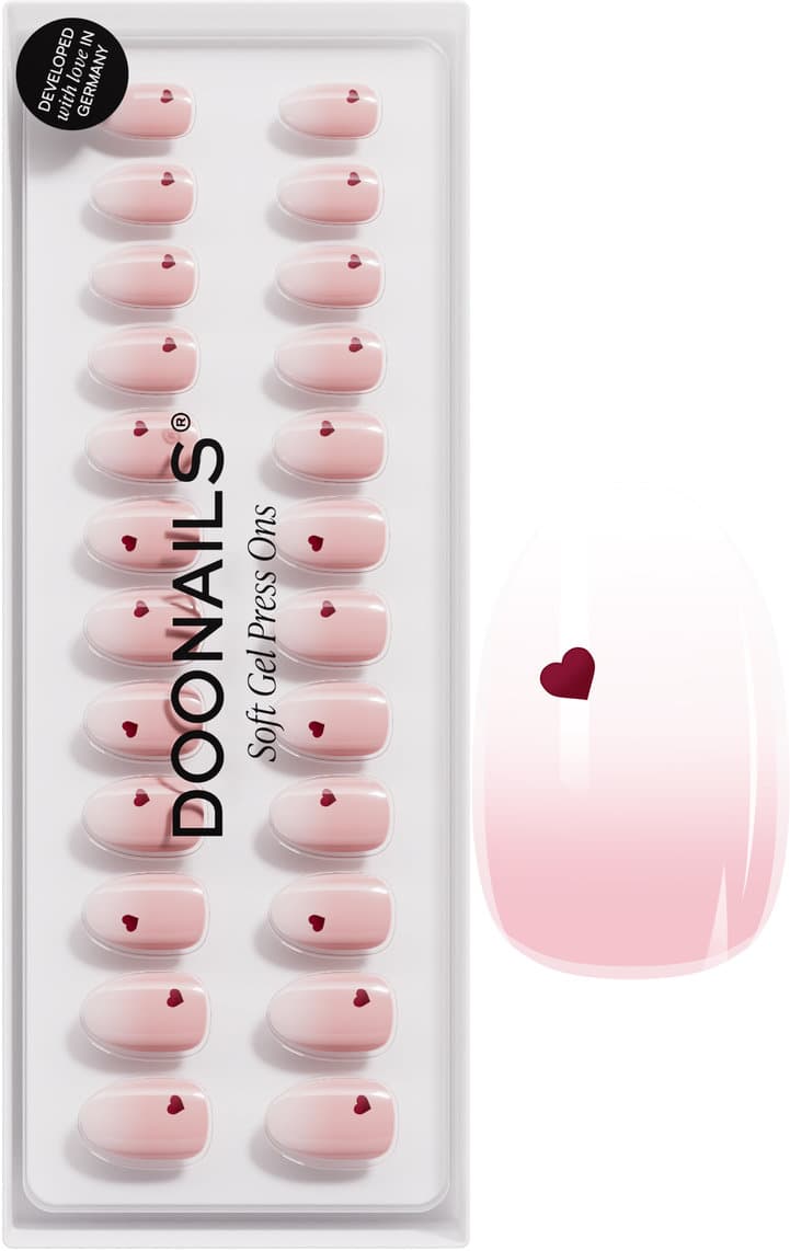 DOONAILS Soft Gel Press Ons Secret Crush Short Round
