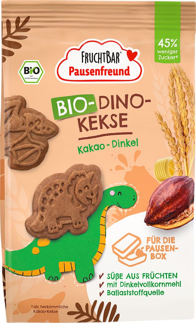 FruchtBar Pausenfreund Bio Dino Kekse
