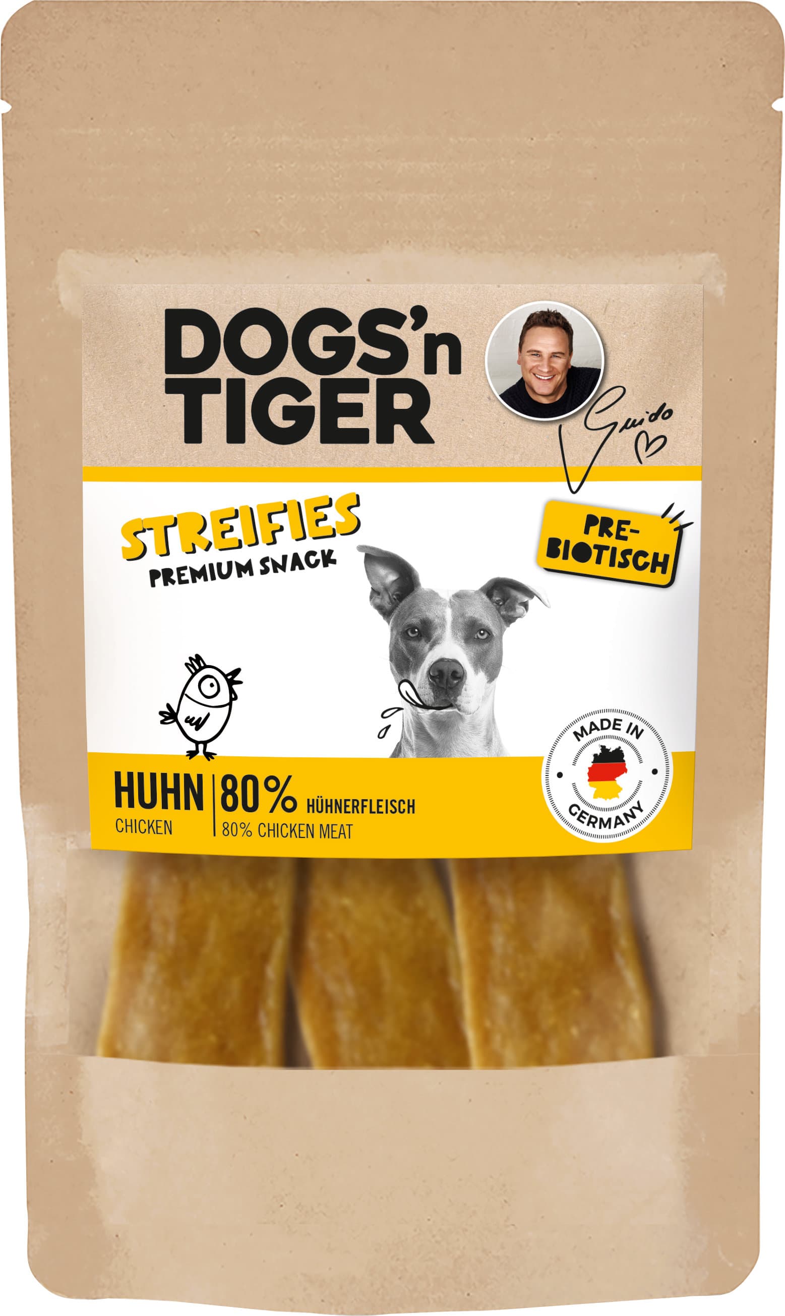 Dogs'n Tiger Hundesnack Streifies Huhn