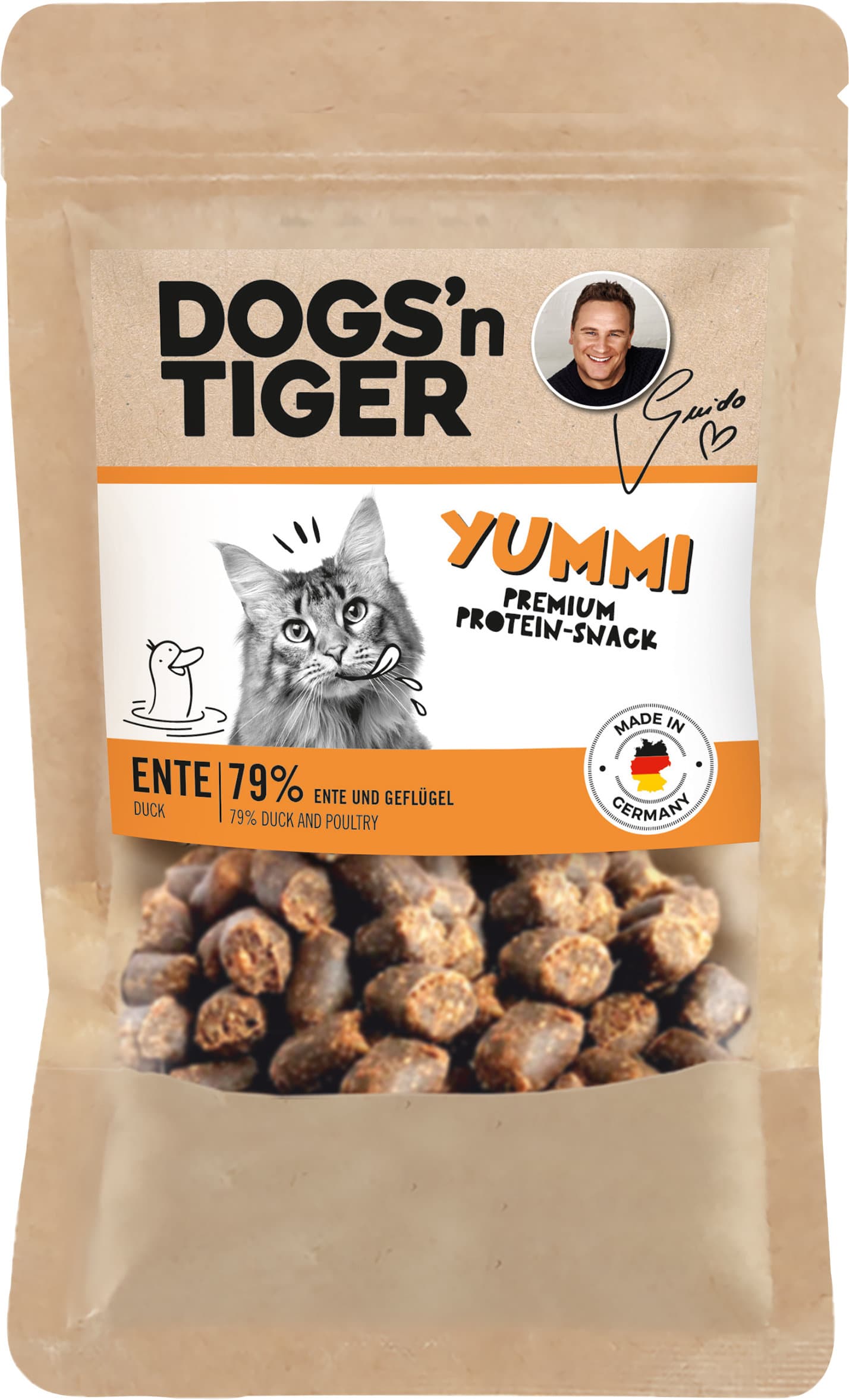 Dogs'n Tiger Katzensnack Yummi Ente