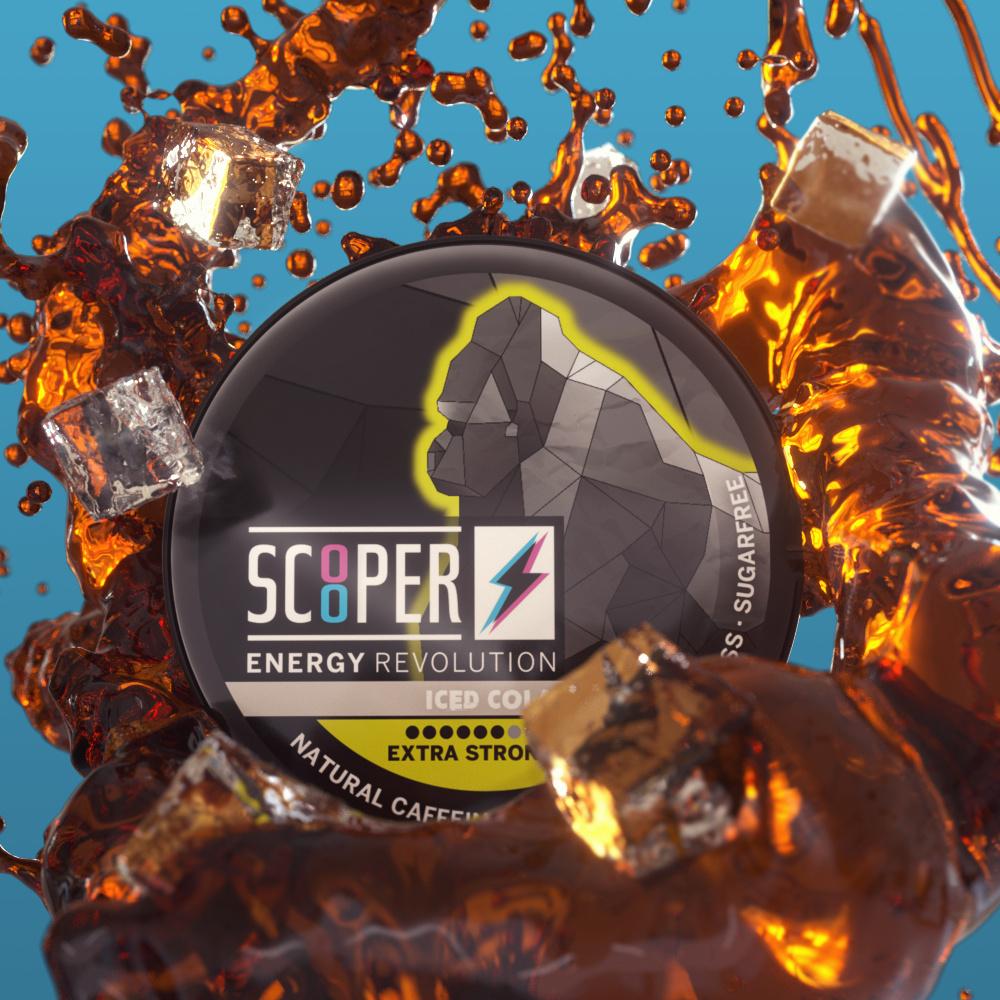 Produktbild SCOOPER Energy Fresh Mint Koffein Pouches 4 von 4