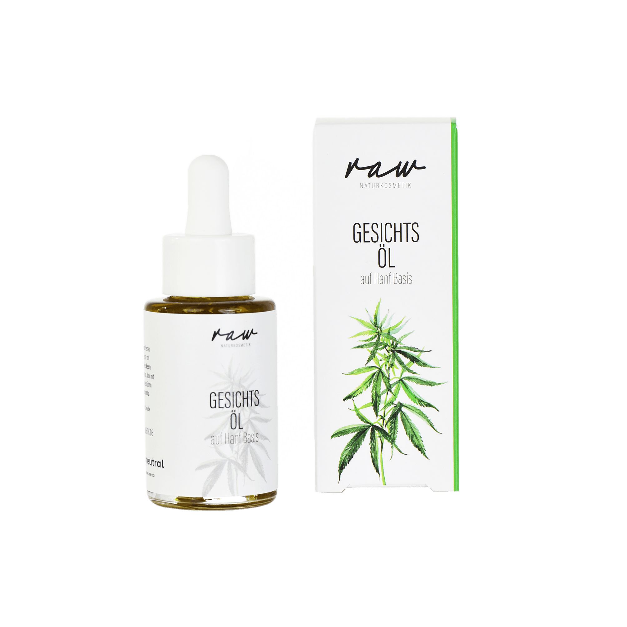 raw Naturkosmetik Gesichtsöl Hanf