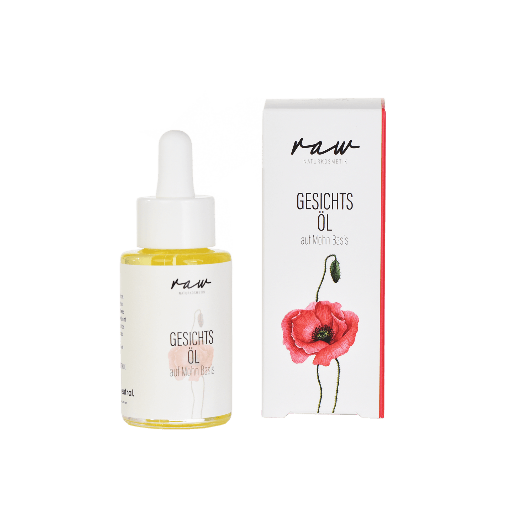raw Naturkosmetik Gesichtsöl Mohn
