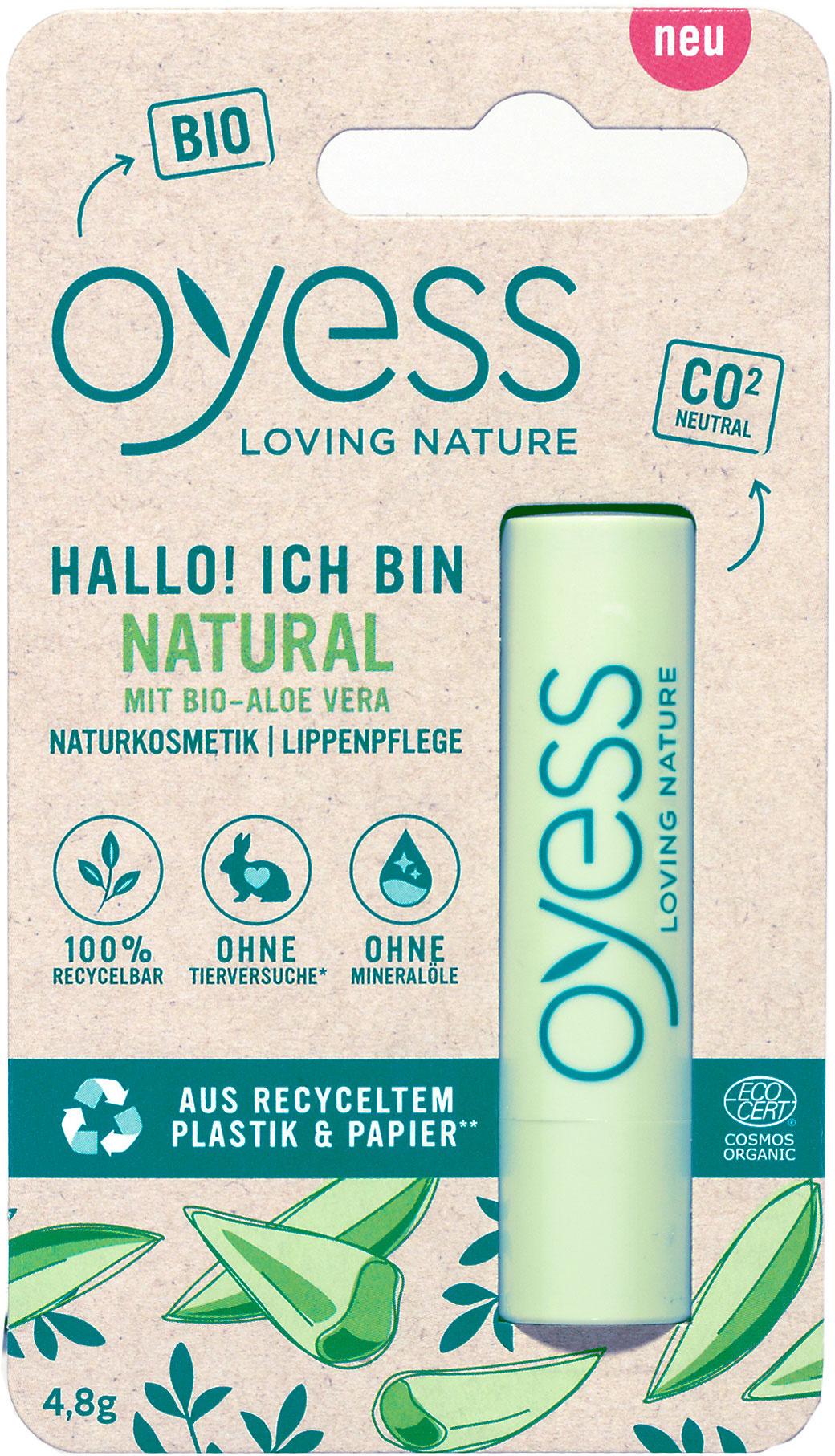 OYESS Lippenbalsamstift Natural