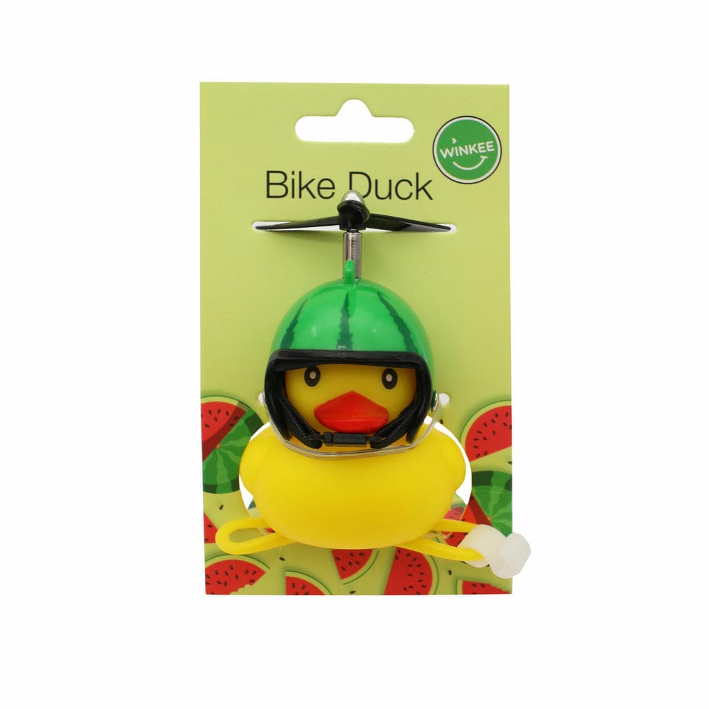 Produktbild Winkee Fahrrad Quietscheentchen mit Helm Wassermelone 3 von 3