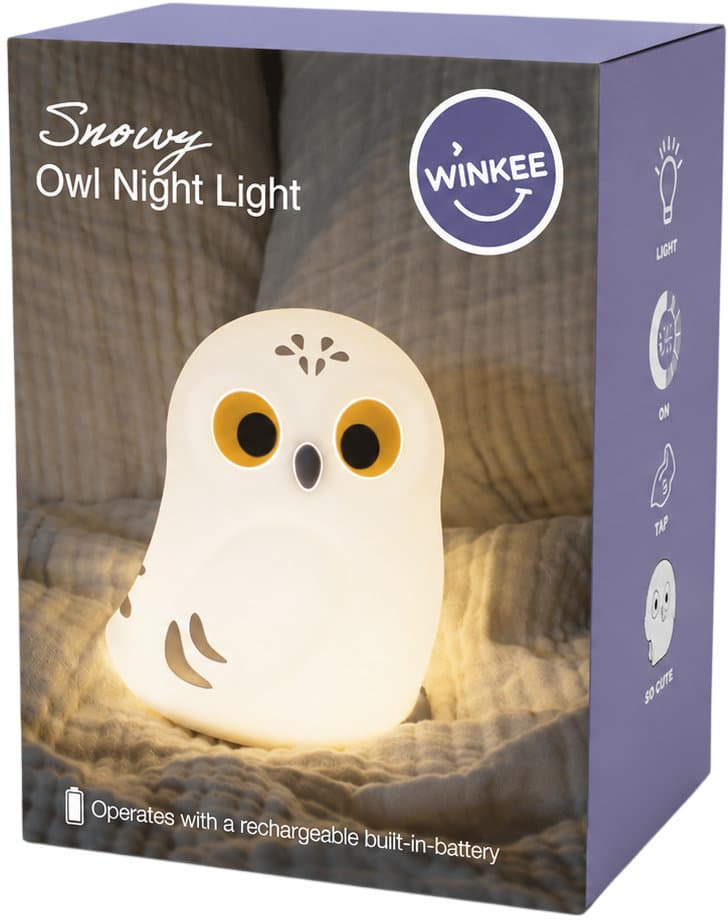 Winkee Nachtlicht Eule Snowy
