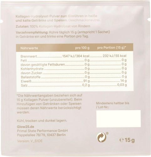 Produktbild Glow25 Kollagenpulver Sachets 5 von 5