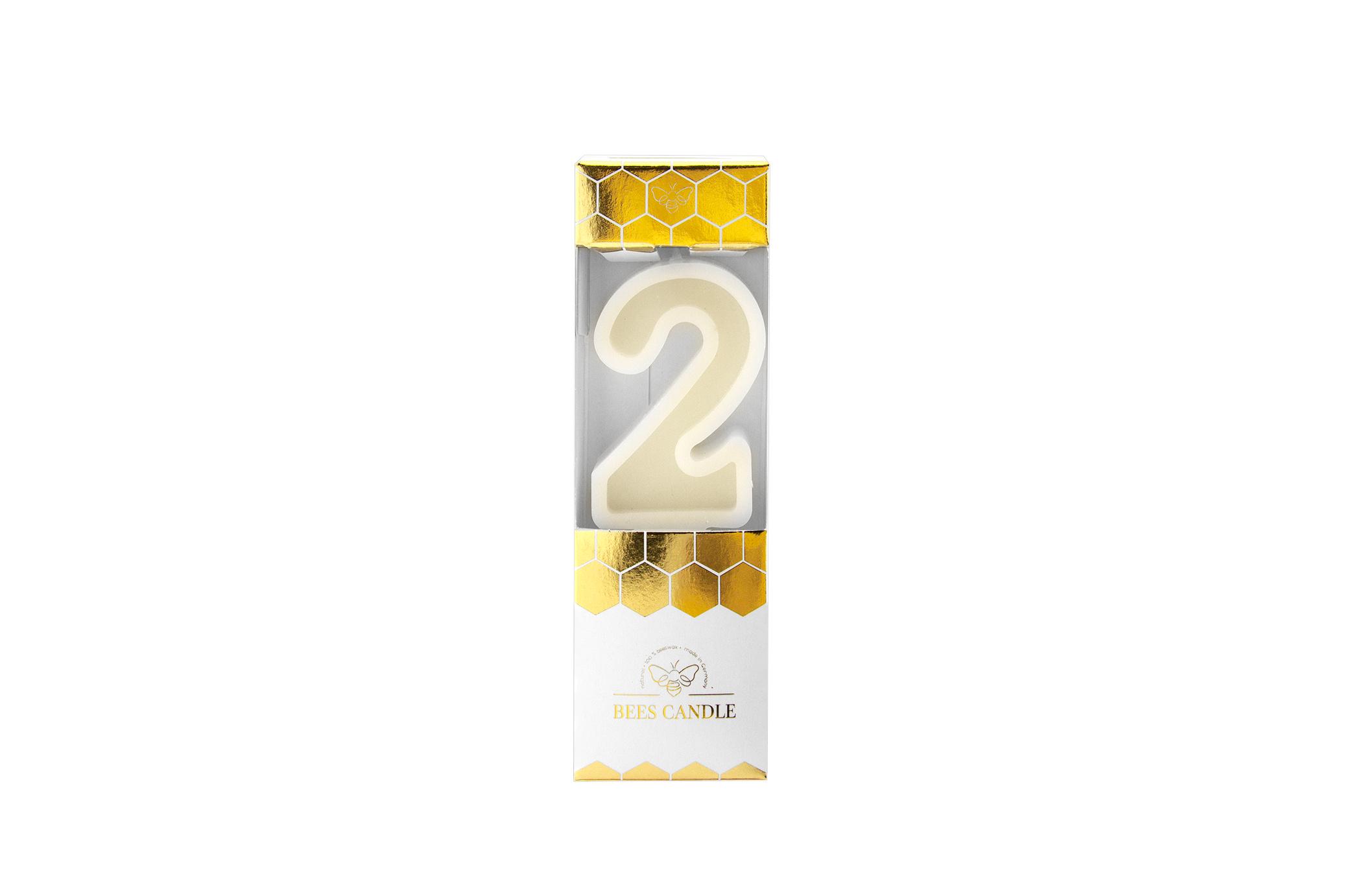 Wondercandle® Bienenwachskerze Nummer 2
