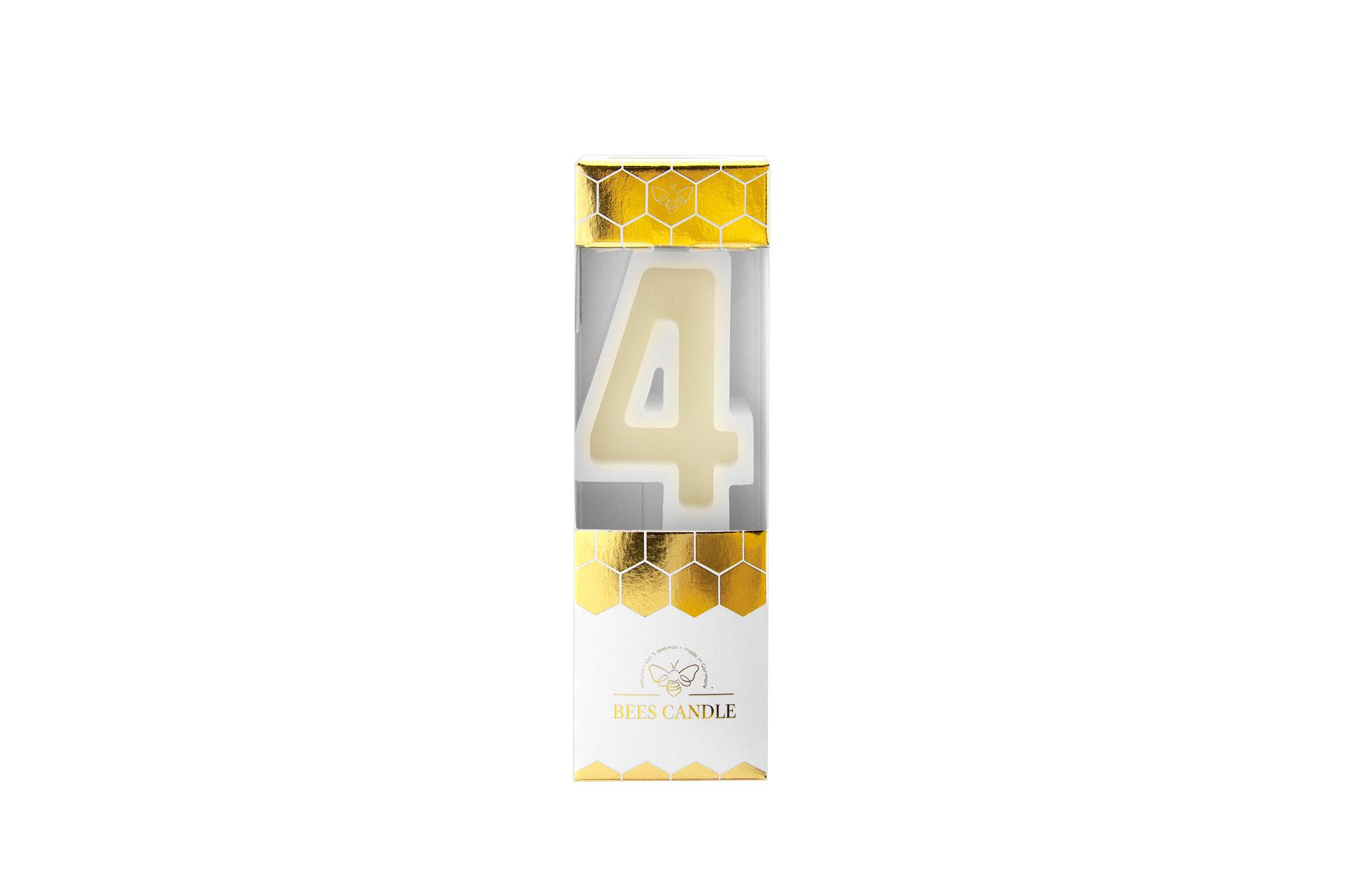 Wondercandle® Bienenwachskerze Nummer 4