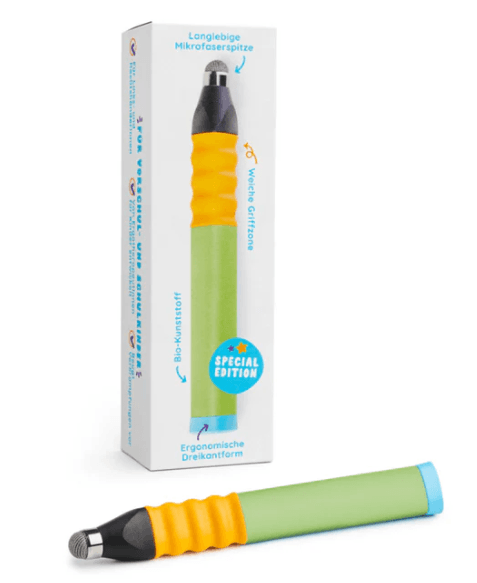 EDURINO Ergonomischer Eingabestift Hellgrün – Spielerisch lernen, ergonomisch schreiben