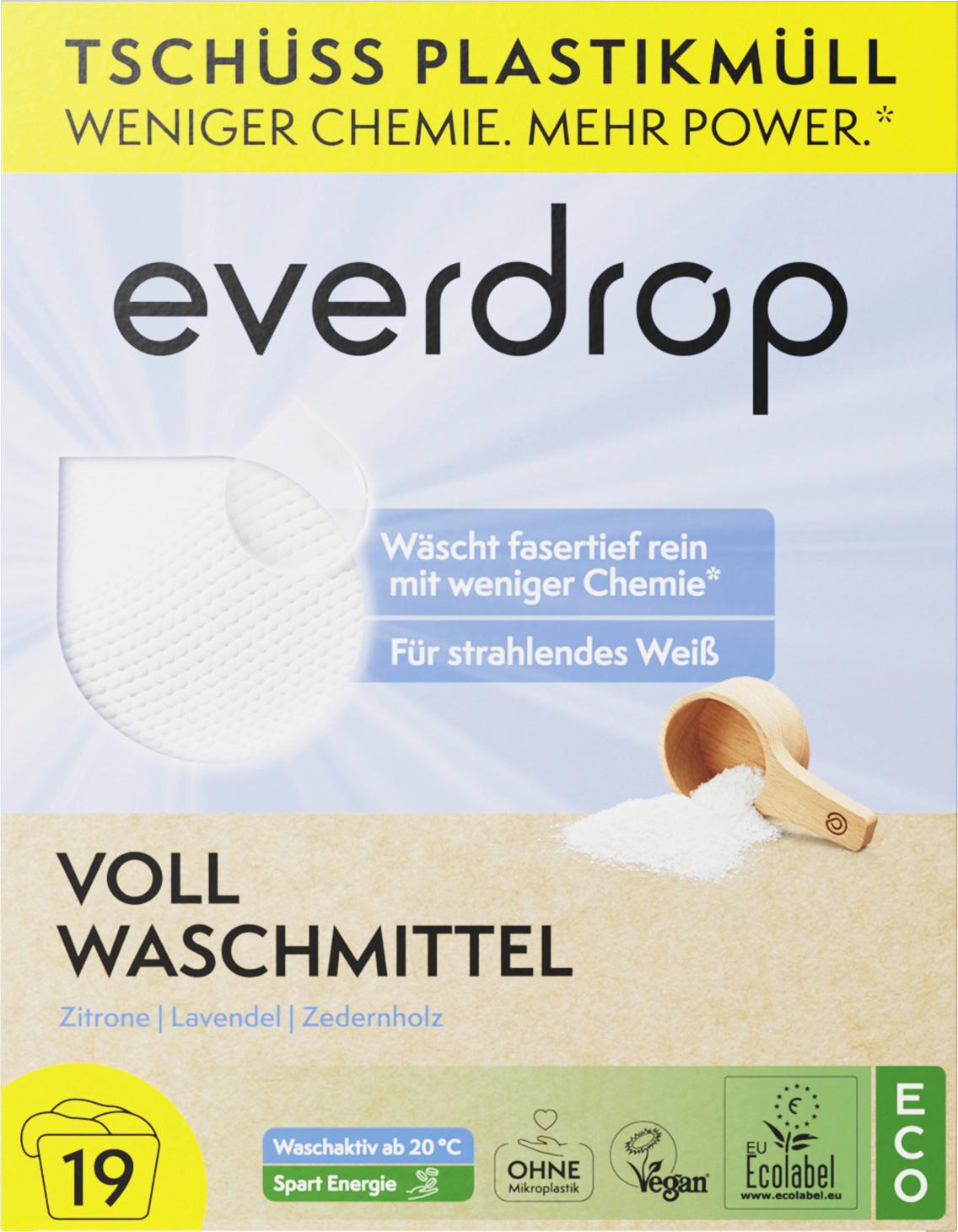 everdrop Vollwaschmittel Pulver