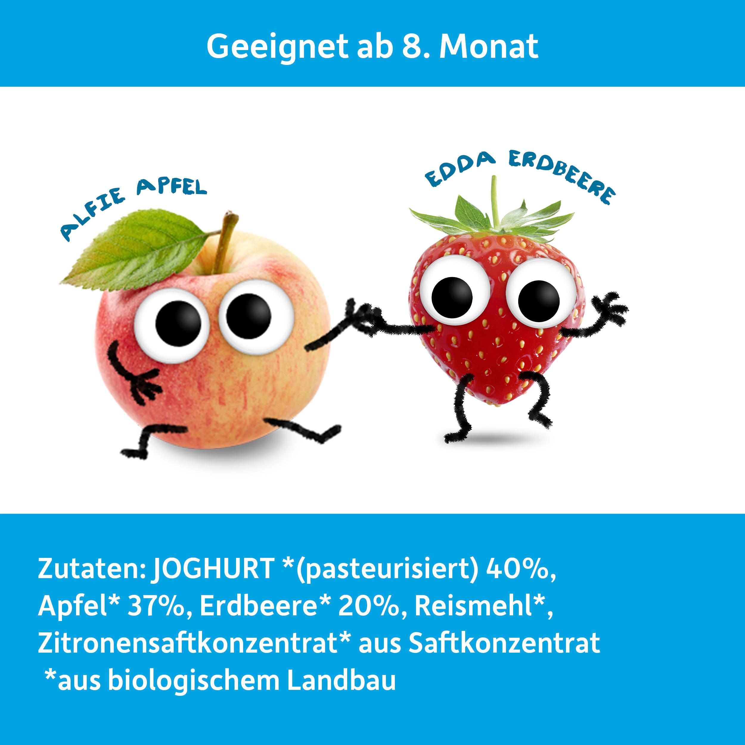 Produktbild Freche Freunde Bio Joghurt Apfel&Erdbeere 5 von 9