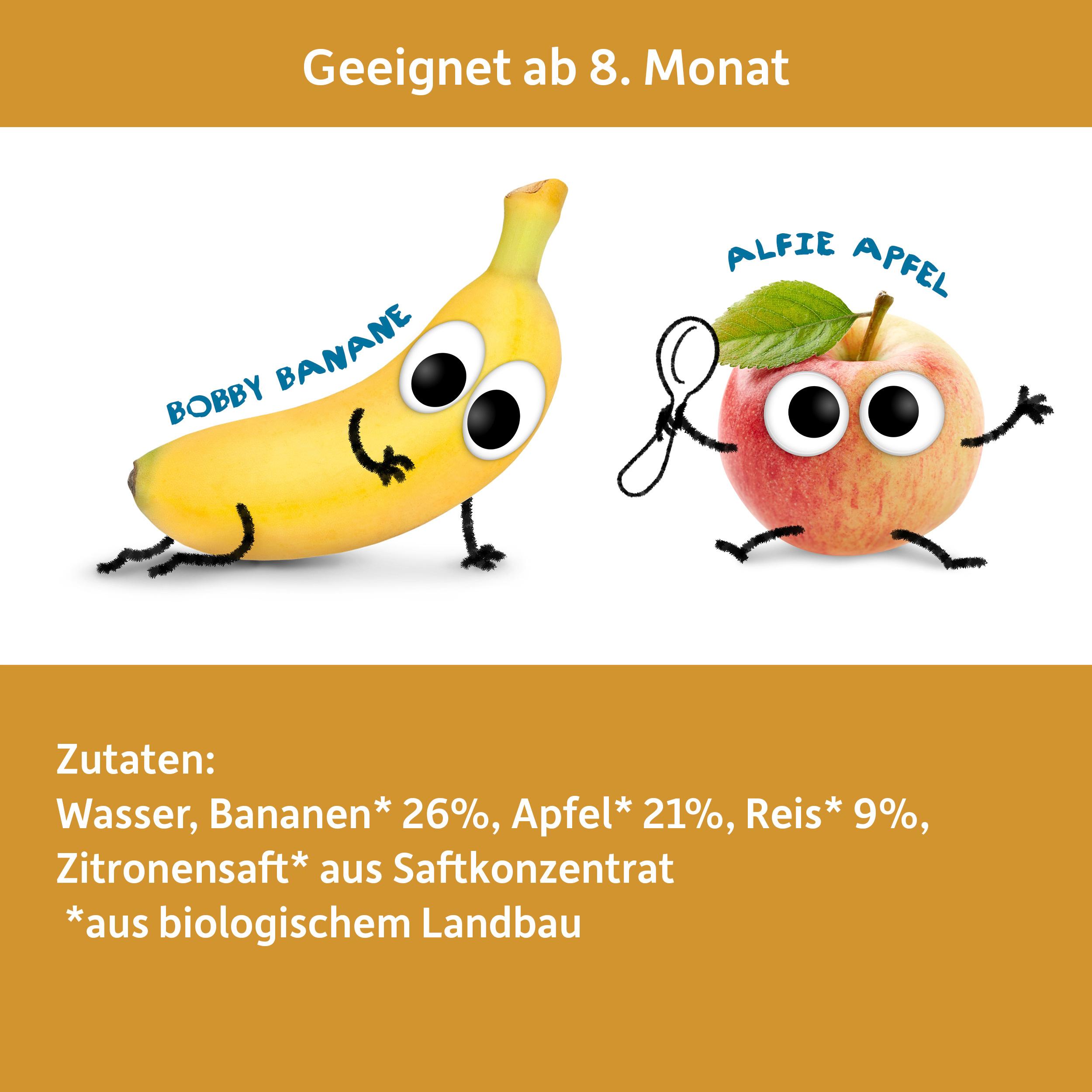 Produktbild Freche Freunde Baby Bio Fruchtreis Apfel&Banane 10 von 10