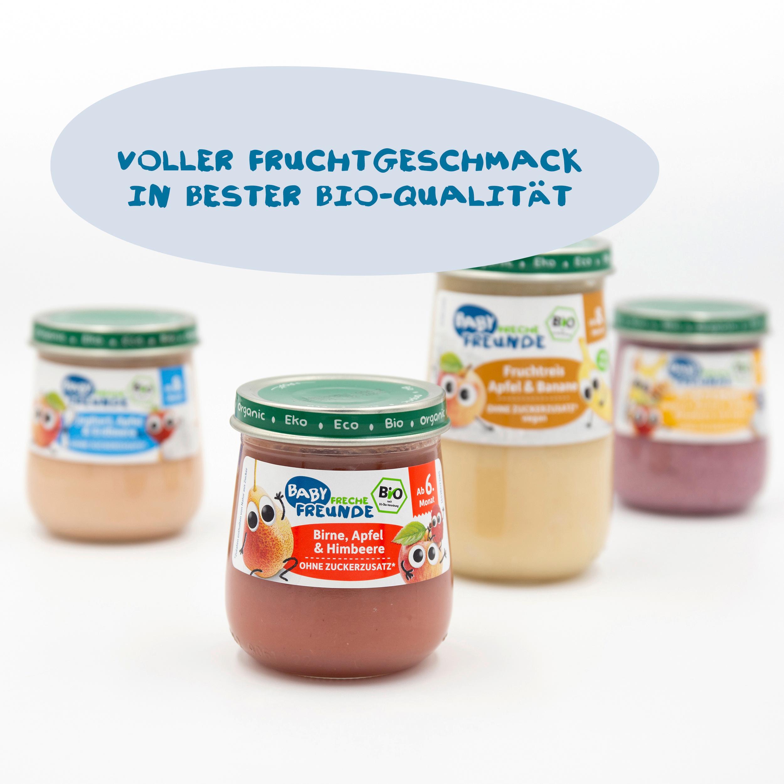 Produktbild Freche Freunde Baby Bio Birne, Apfel&Himbeere 6 von 10