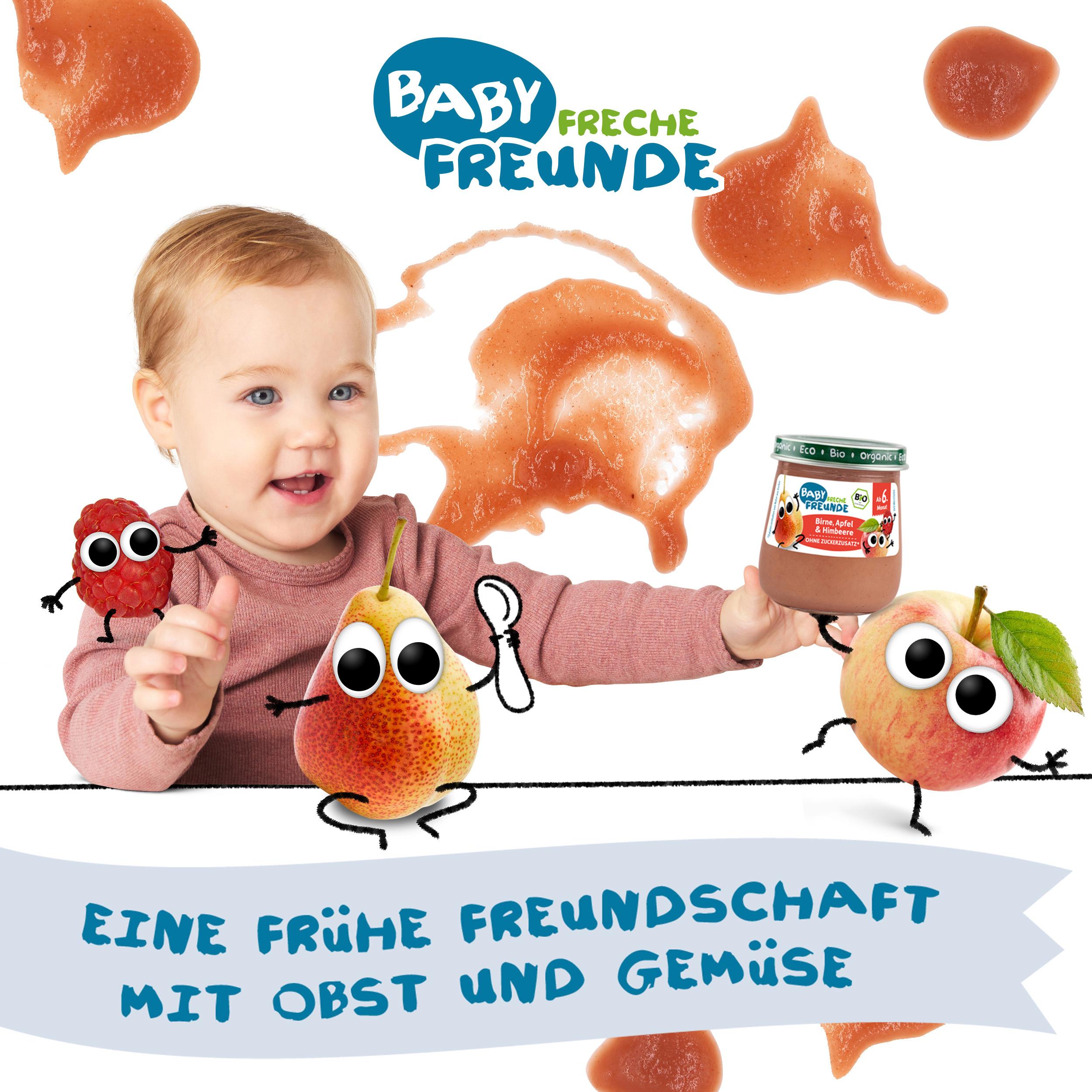 Produktbild Freche Freunde Baby Bio Birne, Apfel&Himbeere 4 von 10