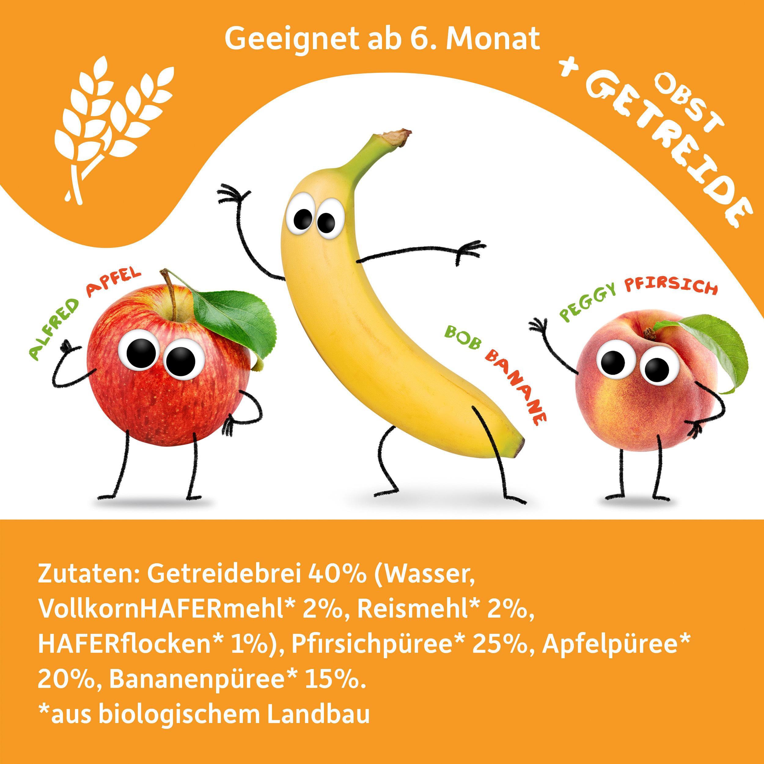 Produktbild Freche Freunde Quetschie Apfel, Erdbeere, Himbeere mit Gries 8 von 10