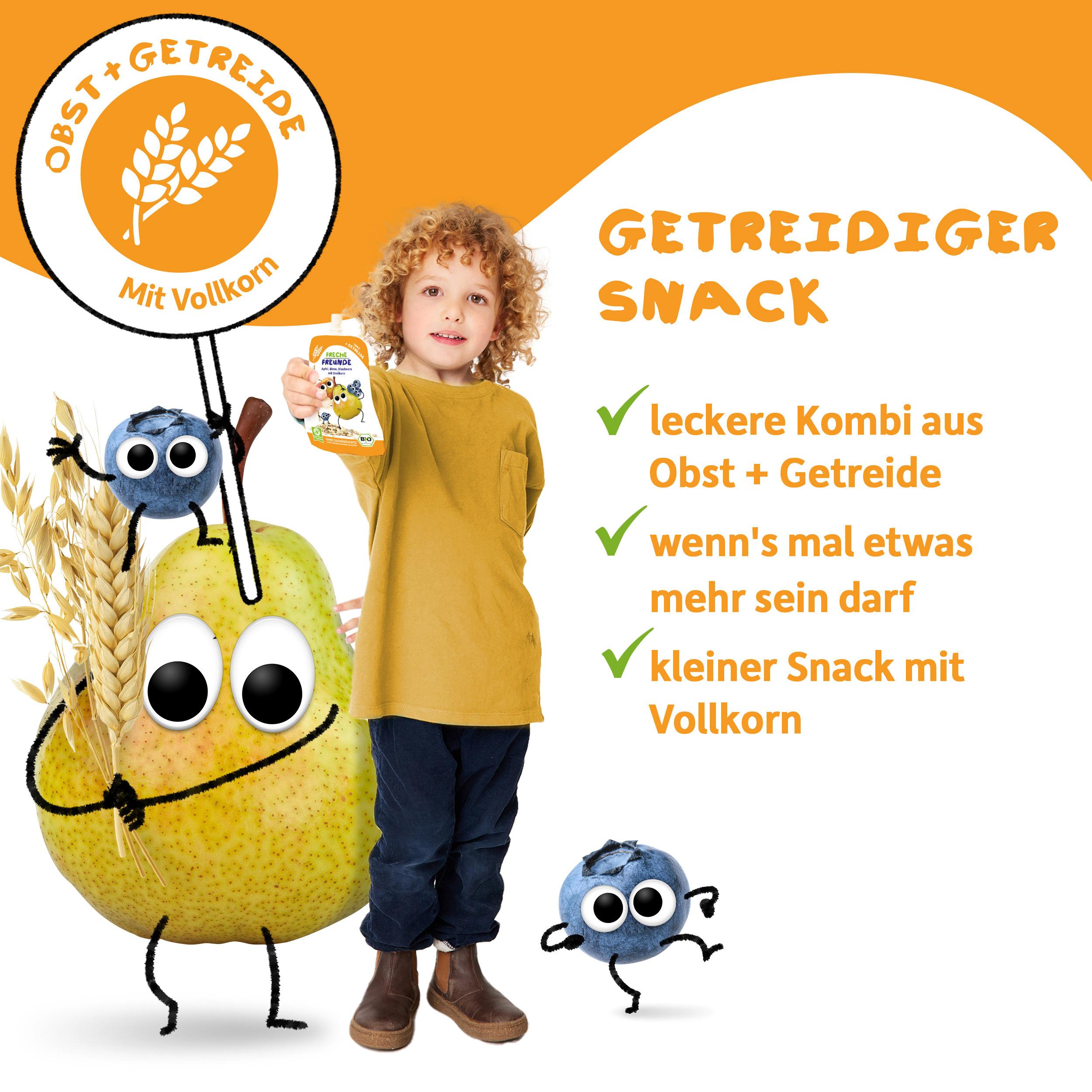 Produktbild Freche Freunde Quetschie Banane, Erdbeere mit Hafer&Quinoa 9 von 10