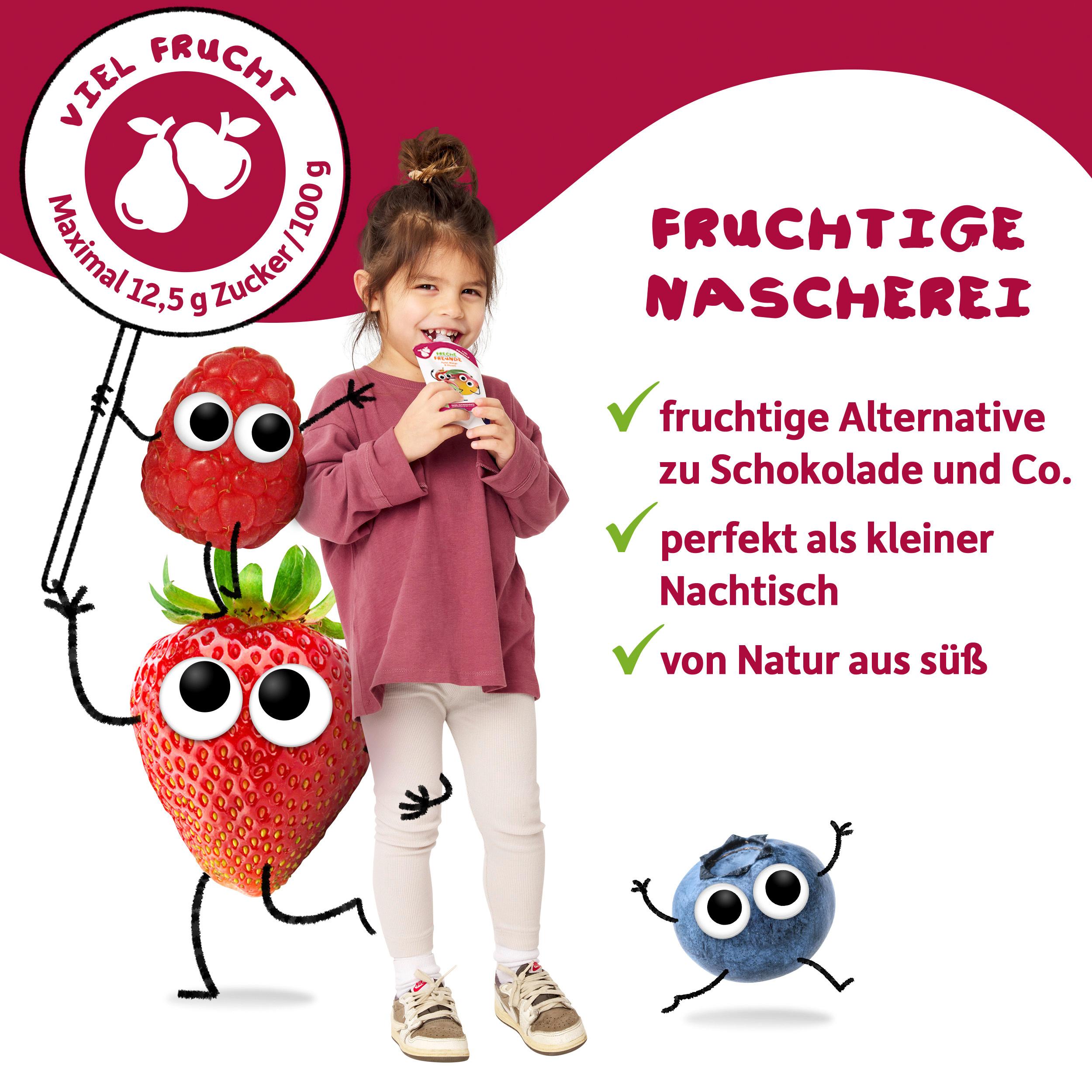 Produktbild Freche Freunde Quetschie Joghurt, Banane, Erdbeere, Apfel&Himbeere 6 von 10