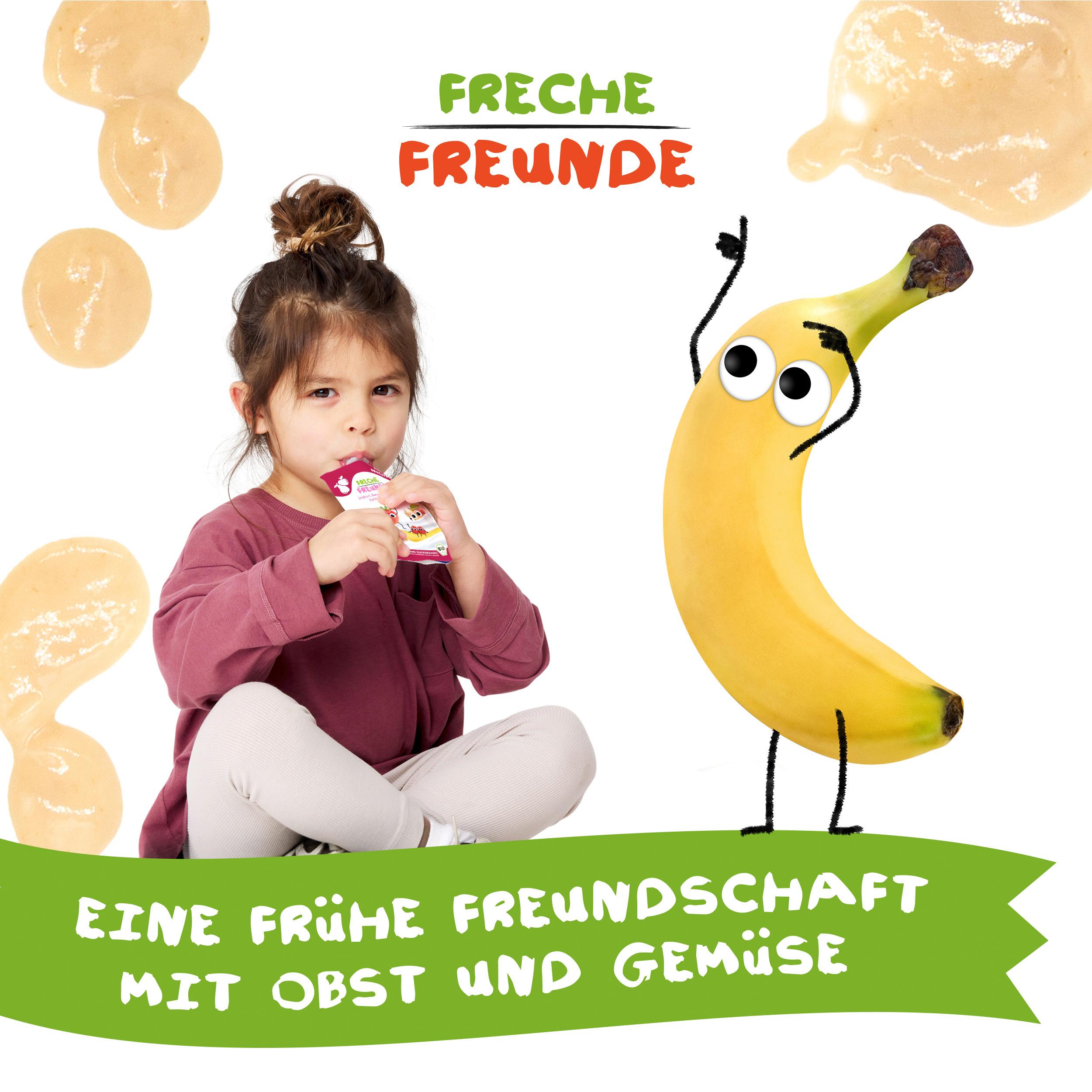 Produktbild Freche Freunde Quetschie Joghurt, Banane, Erdbeere, Apfel&Himbeere 10 von 10