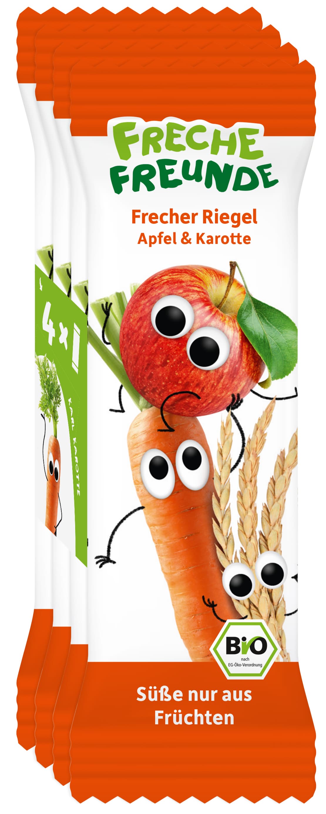 Produktbild Freche Freunde Bio Riegel Apfel & Karotte 2 von 8
