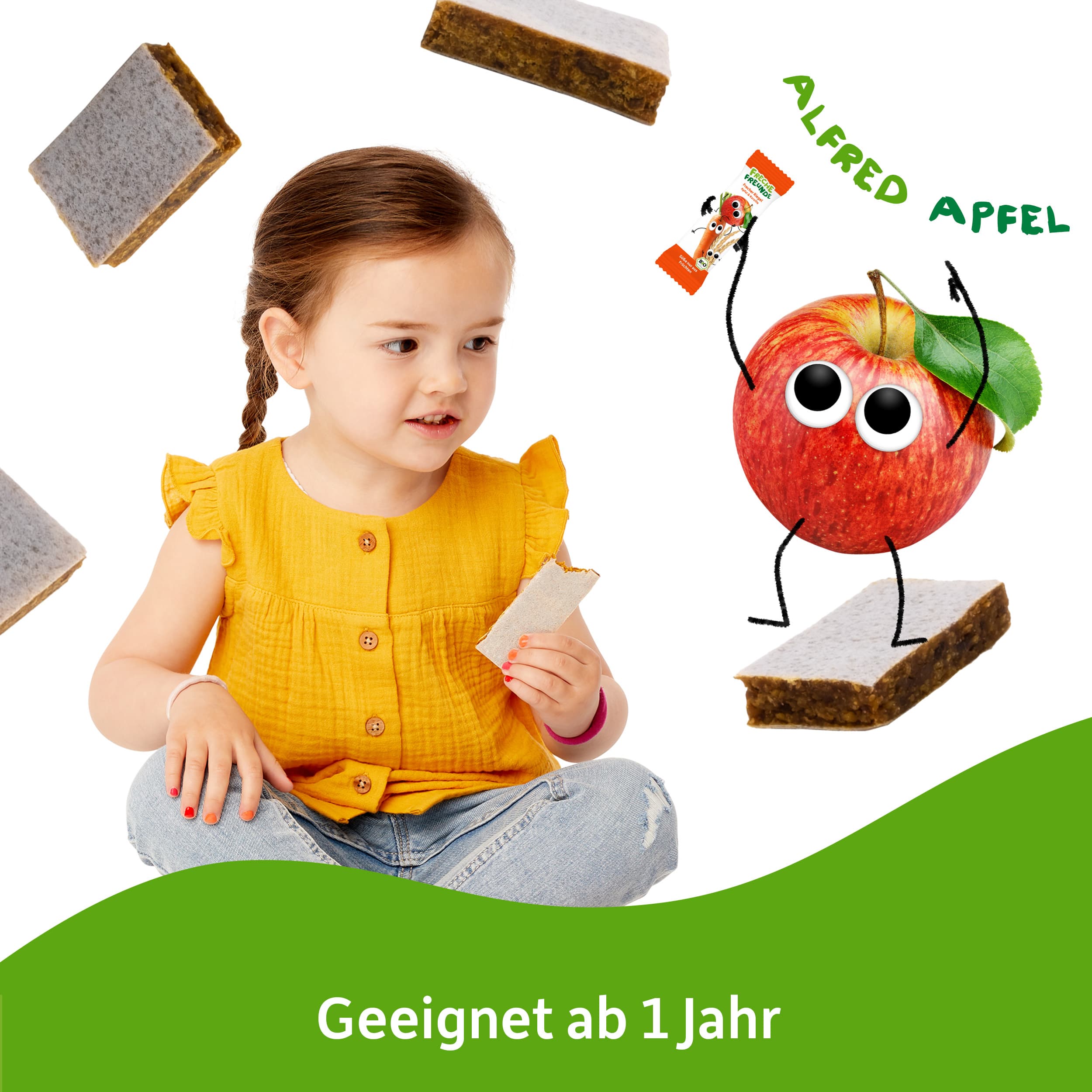 Produktbild Freche Freunde Bio Riegel Apfel & Karotte 5 von 8