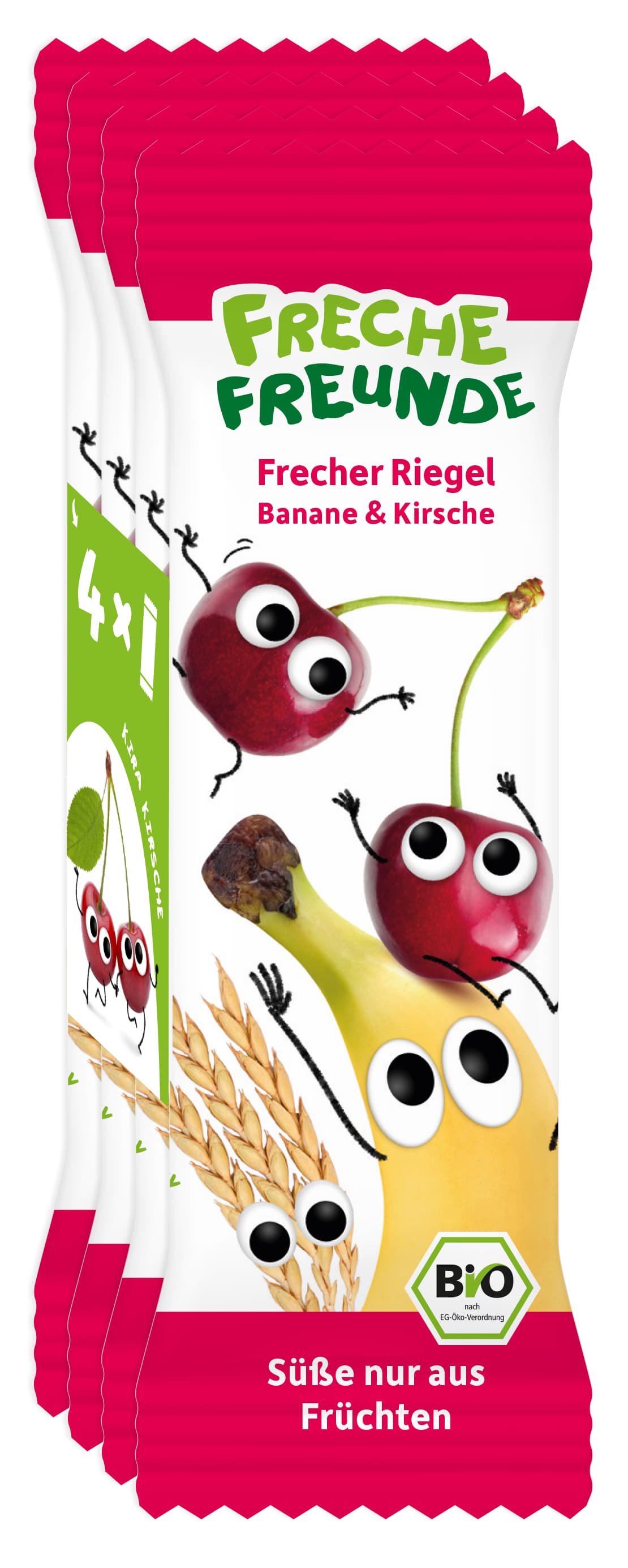 Produktbild Freche Freunde Bio Riegel Banane & Kirsche 2 von 12