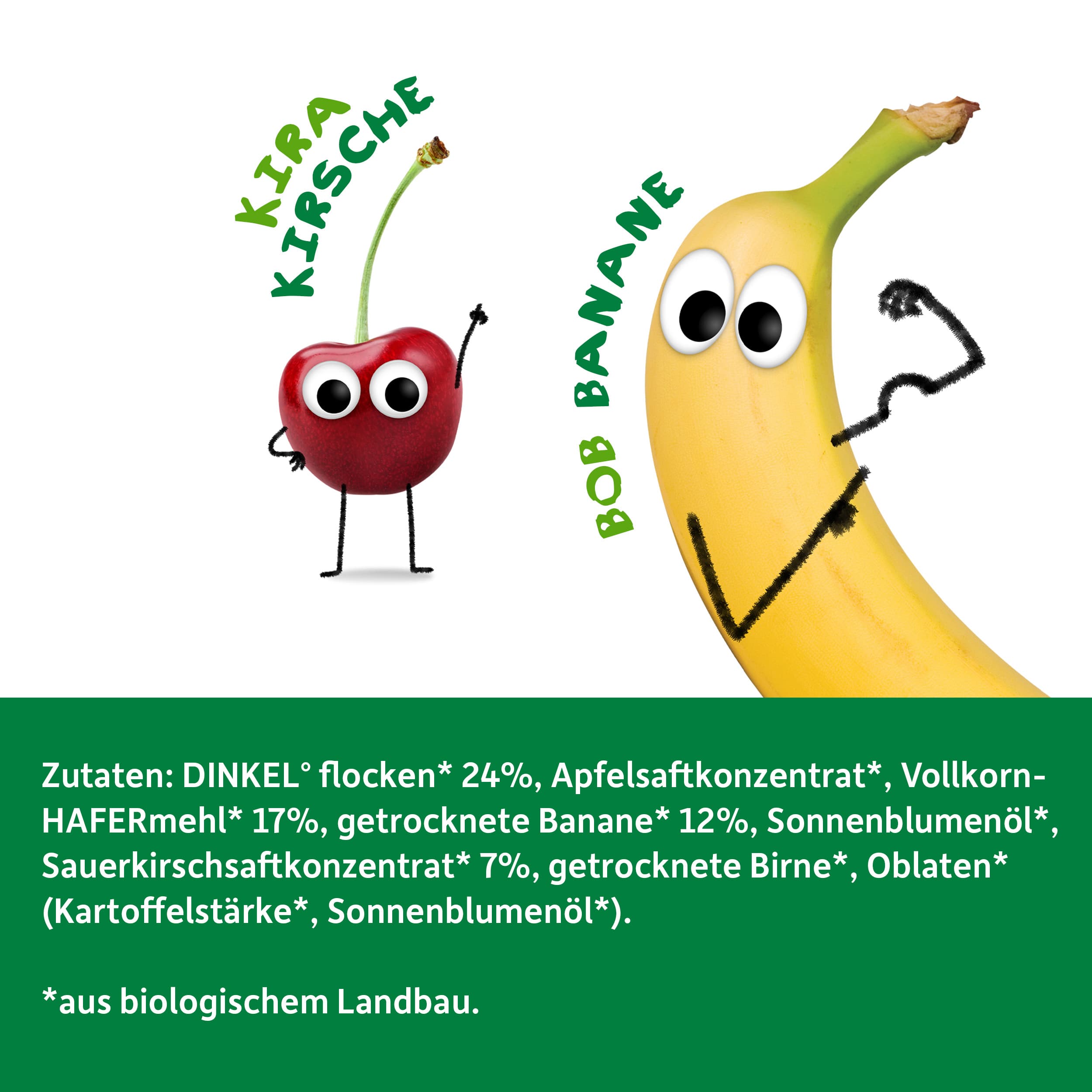 Produktbild Freche Freunde Bio Riegel Banane & Kirsche 8 von 12