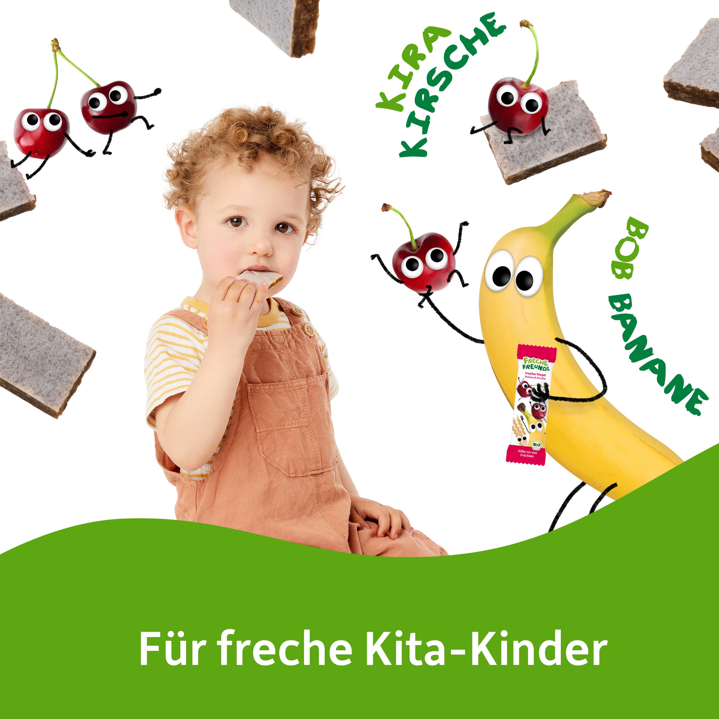 Produktbild Freche Freunde Bio Riegel Banane & Kirsche 7 von 12