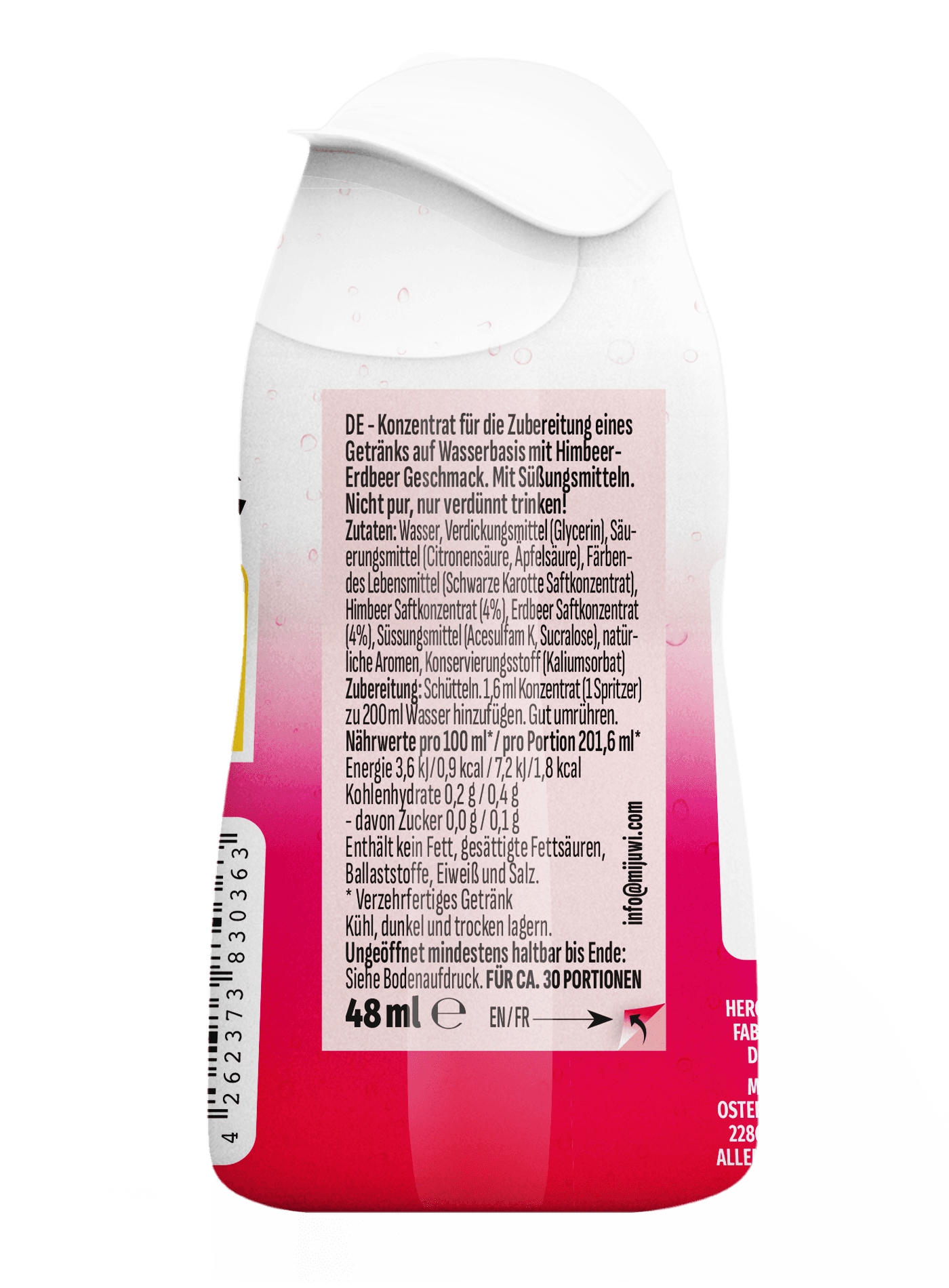 Produktbild Mijuwi Sirup Raspberry Strawberry 2 von 2