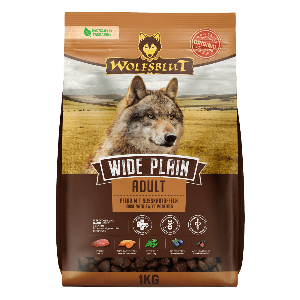Wolfsblut Hundetrockenfutter Wide Plain Adult Pferdefleisch & Süßkartoffeln