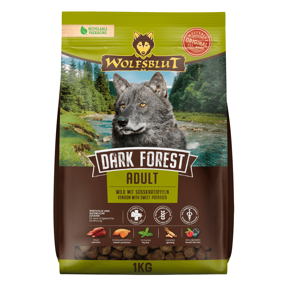 Wolfsblut Hundetrockenfutter Dark Forest Adult Wildfleisch & Süßkartoffeln