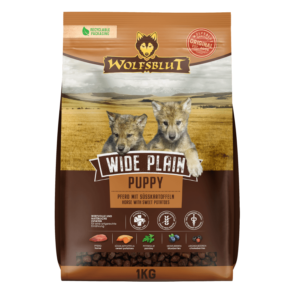 Wolfsblut Hundetrockenfutter Wide Plain Puppy Pferdefleisch & Süßkartoffel