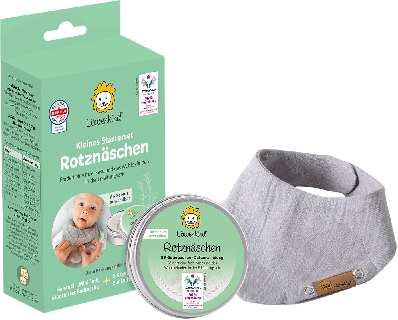 LÖWENKIND Kleines Starterset Rotznäschen