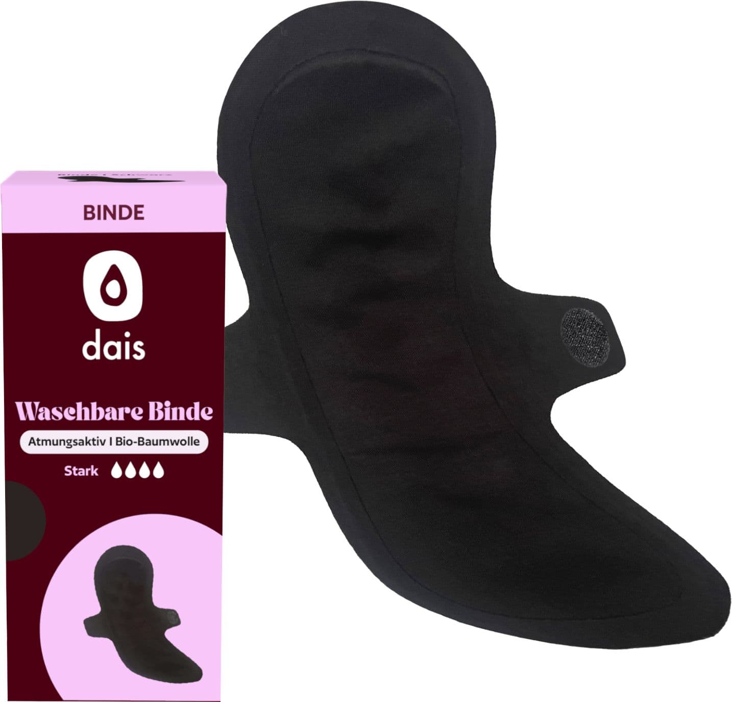 dais Waschbare Binde schwarz