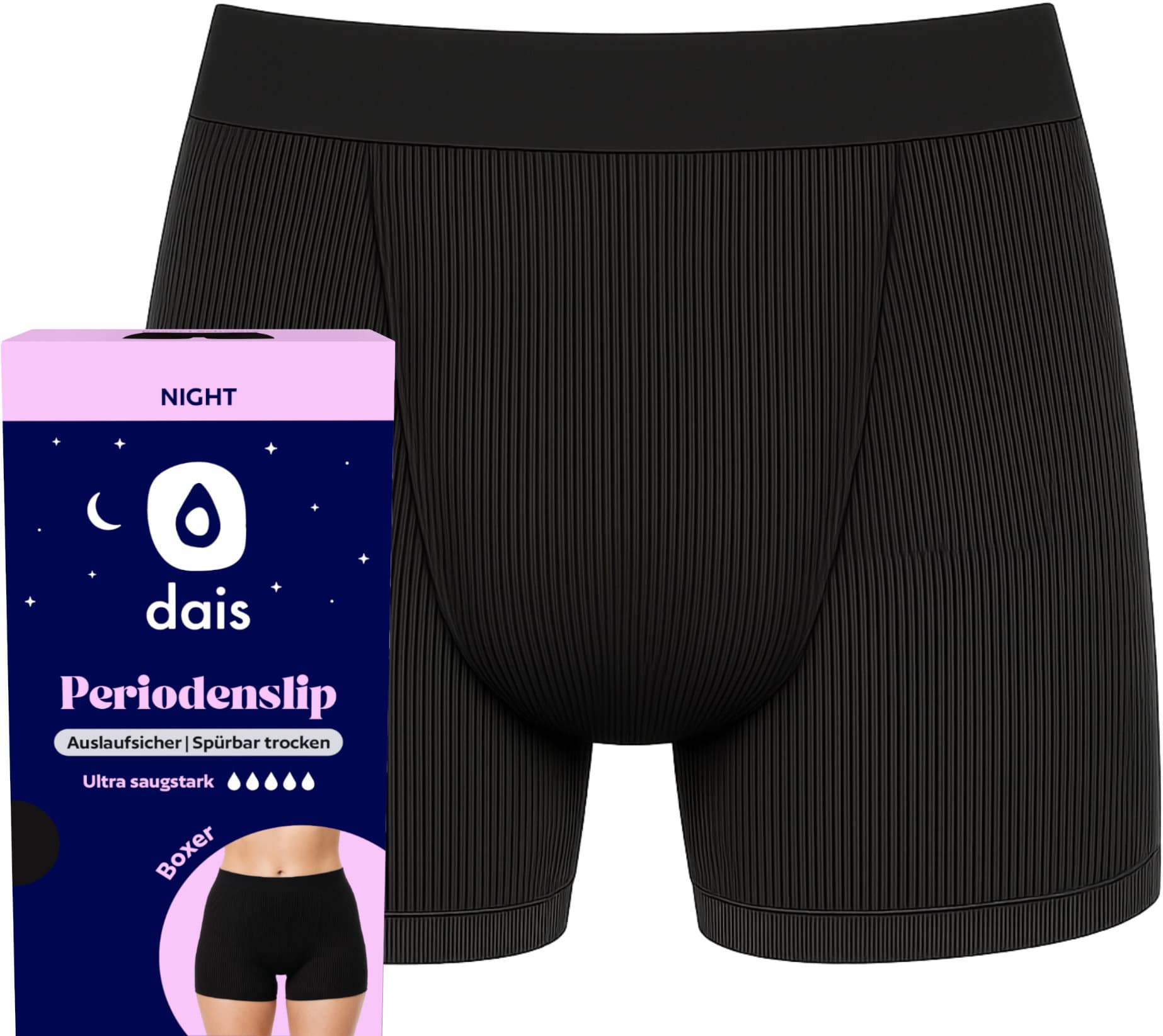 dais Periodenunterwäsche Night Boxer
