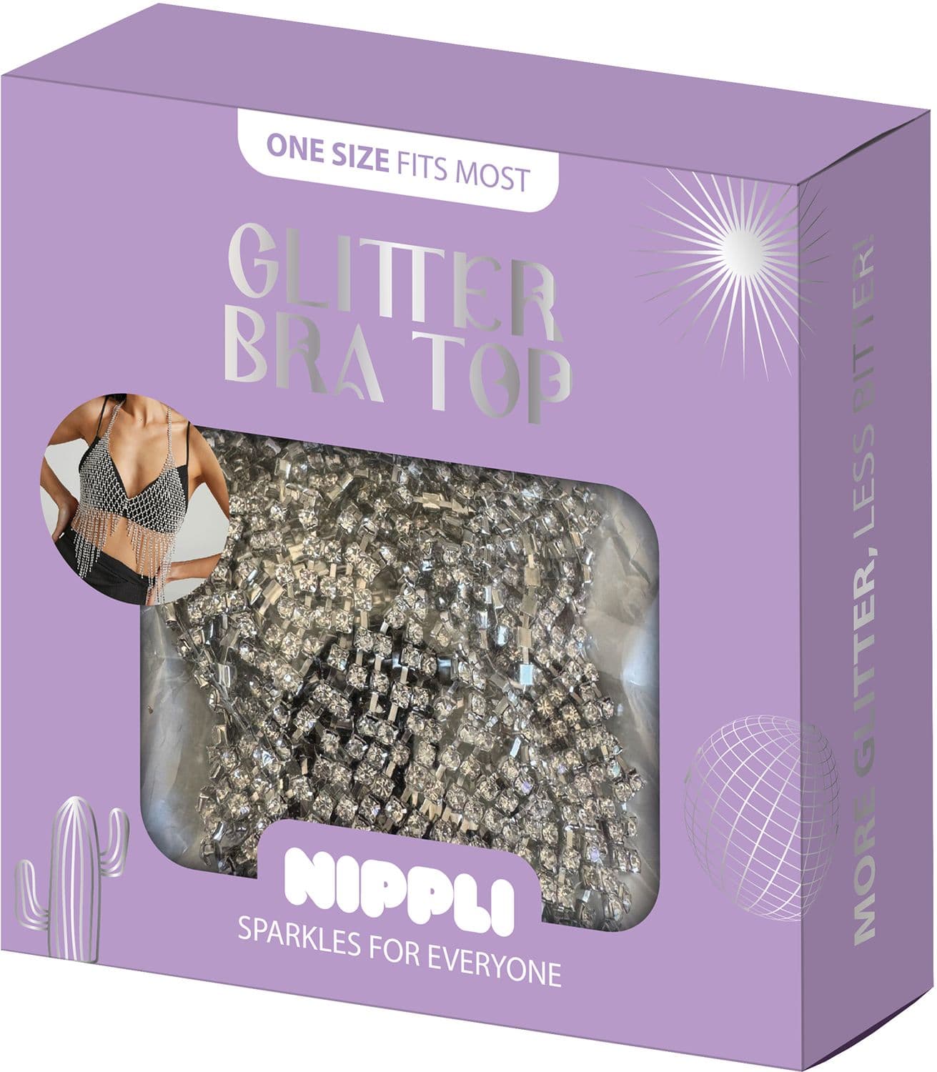 NIPPLI Glitter Bra Top