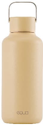 Botella de agua de acero inoxidable Equa Timeless de 600 ml.