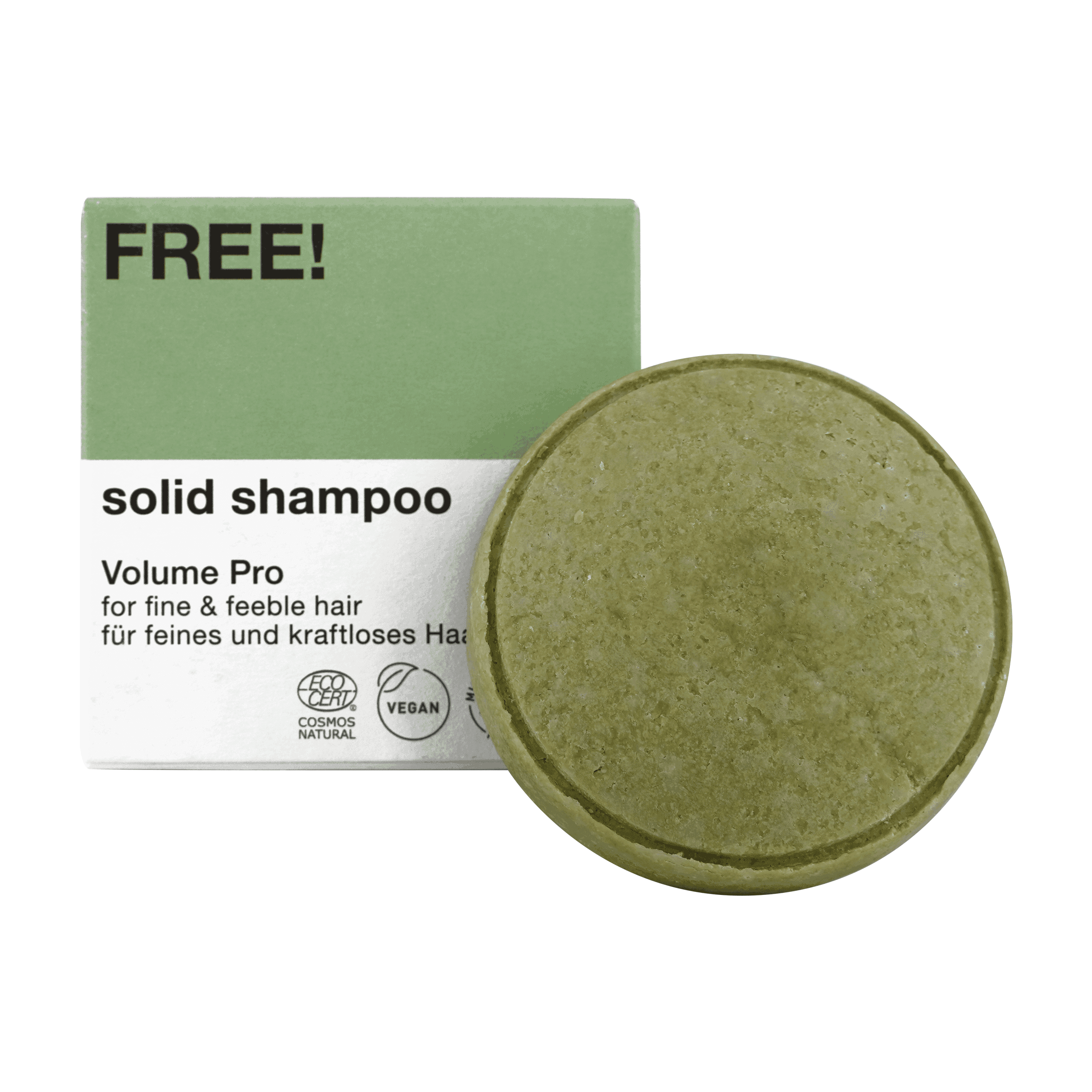 Produktbild FREE!® solid shampoo Volume Pro 2 von 3