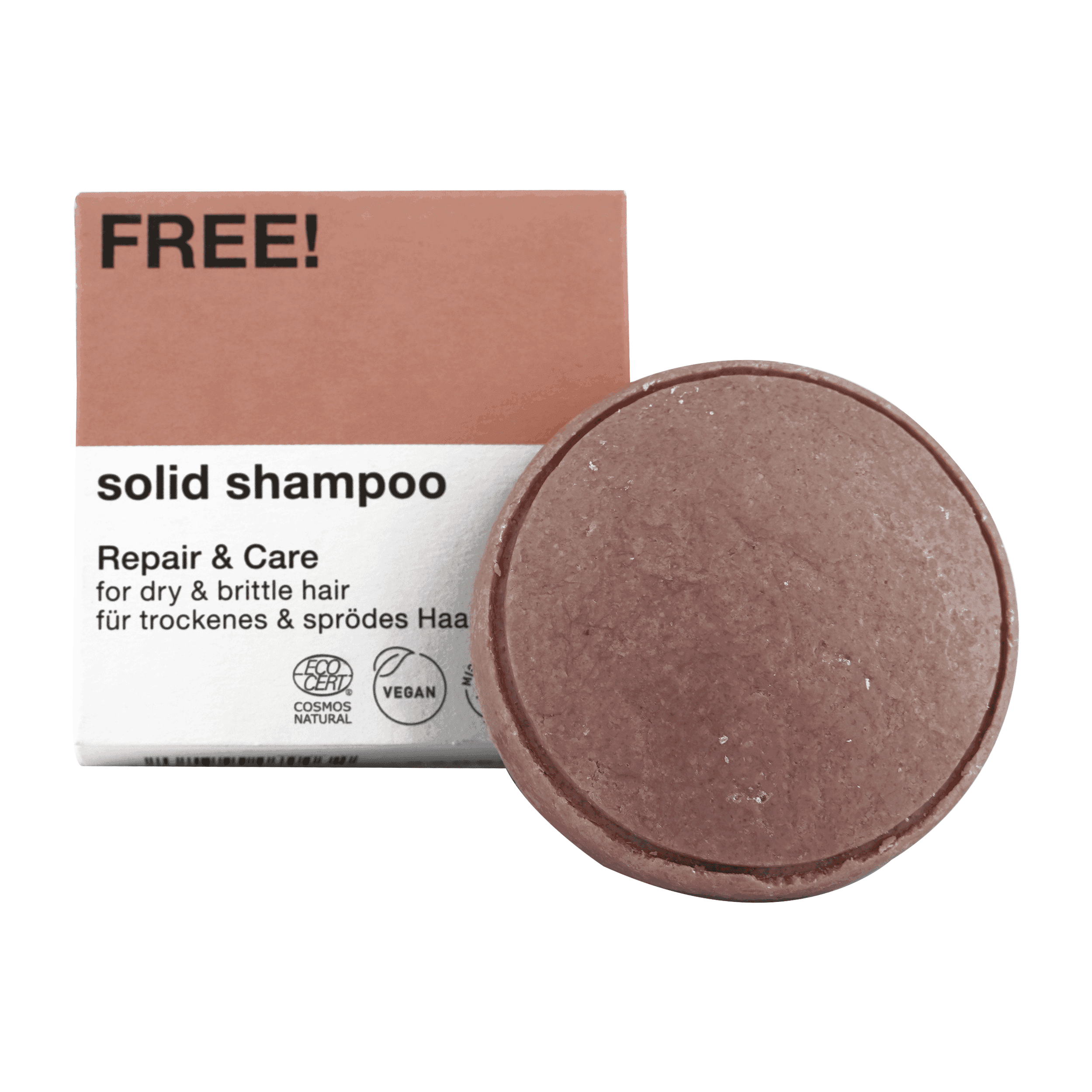 Produktbild FREE!® solid shampoo Repair & Care 2 von 3
