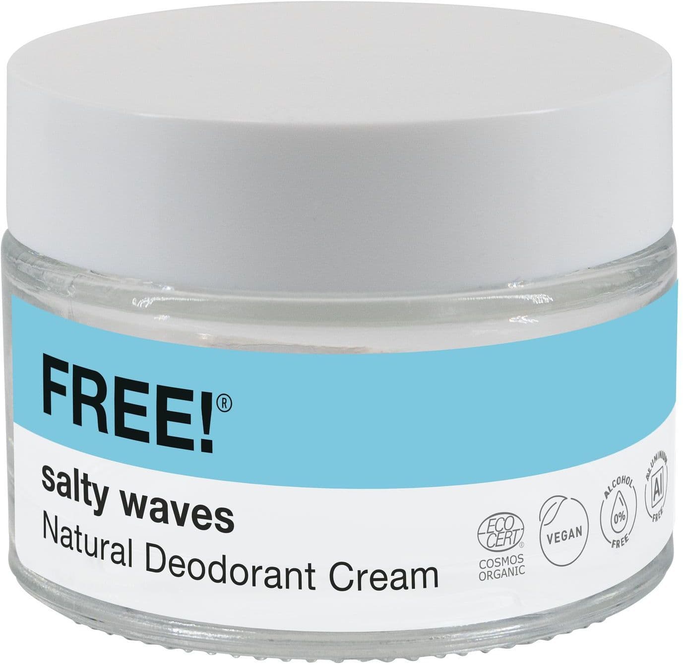 FREE!® Natural Deodorant Cream Salty Wave