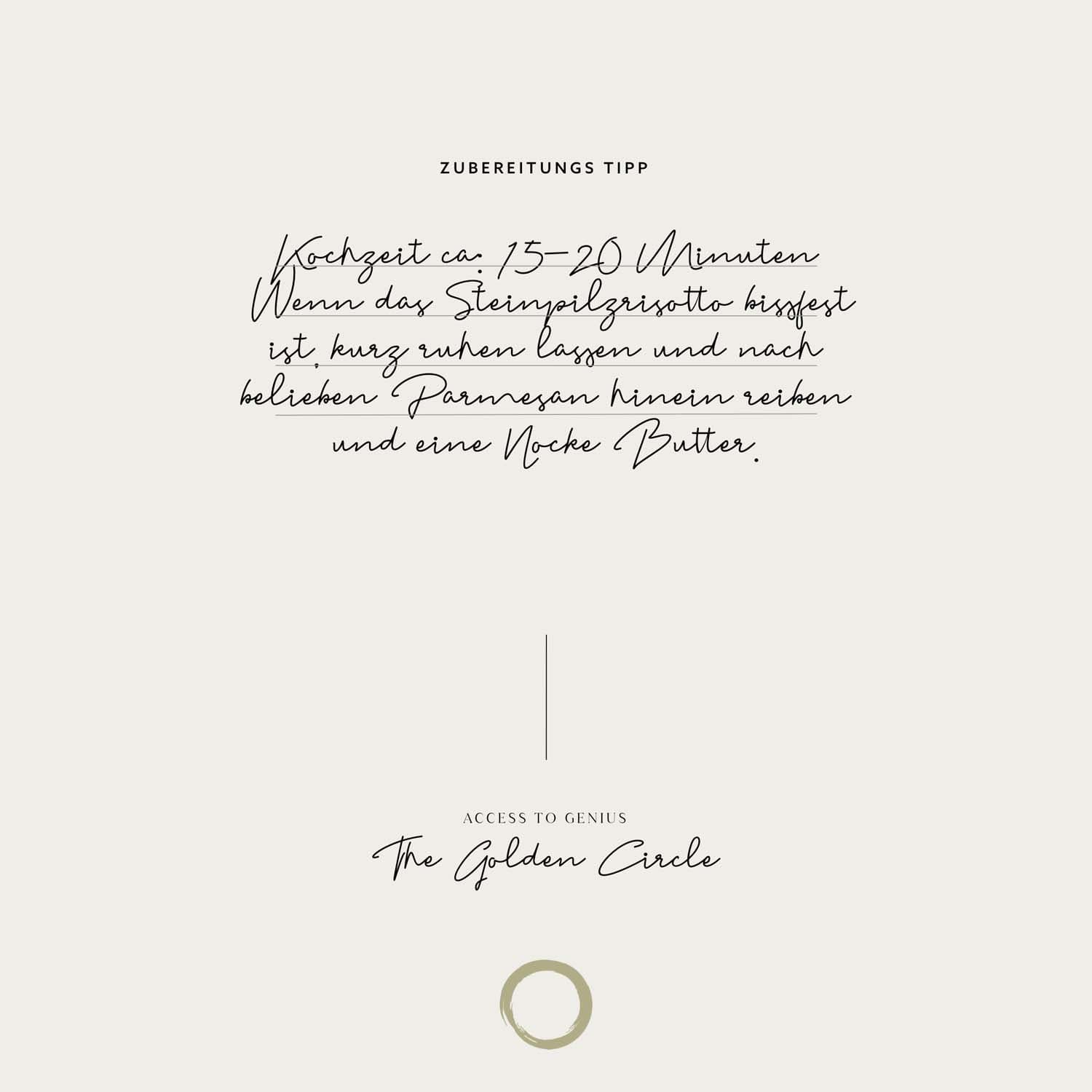 Produktbild THE GOLDEN CIRCLE Risotto Steinpilze Selection 2 von 6