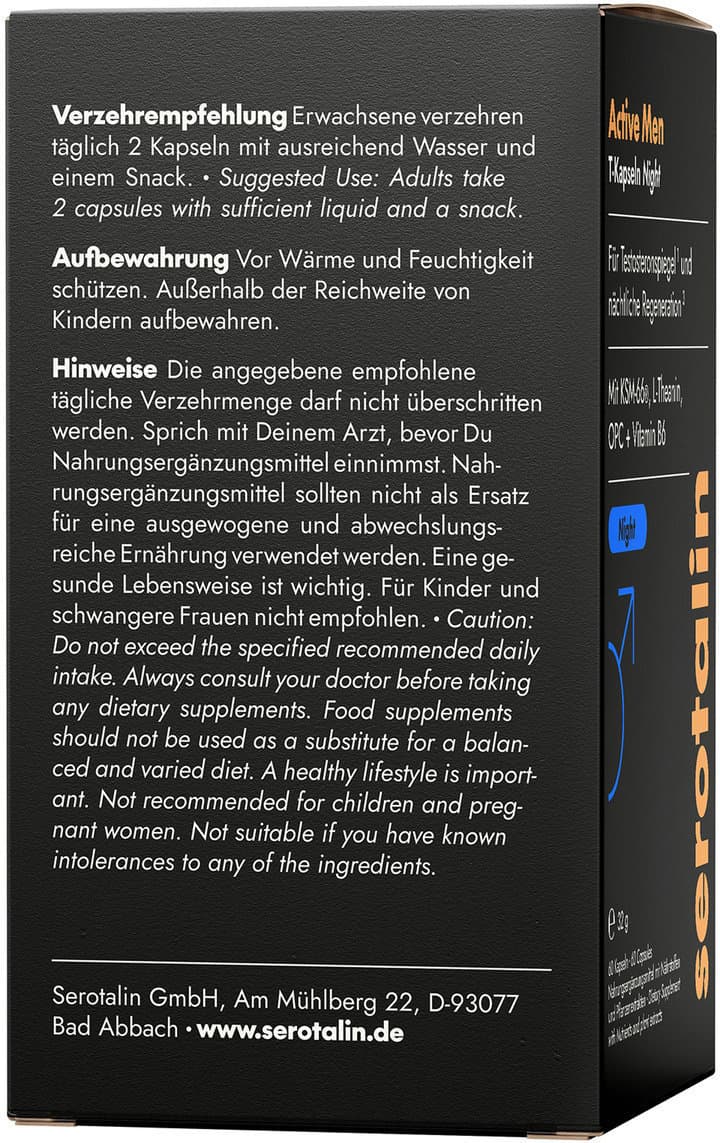 serotalin Active Men T-Kapseln Night