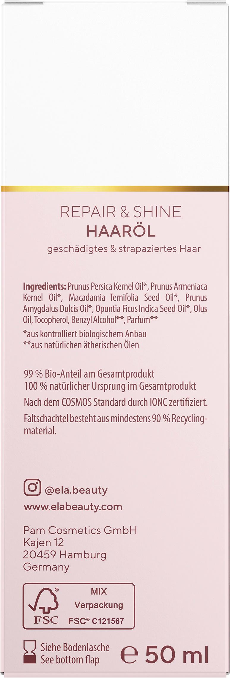 Produktbild ELA natural beauty Repair&Shine Haaröl 2 von 2