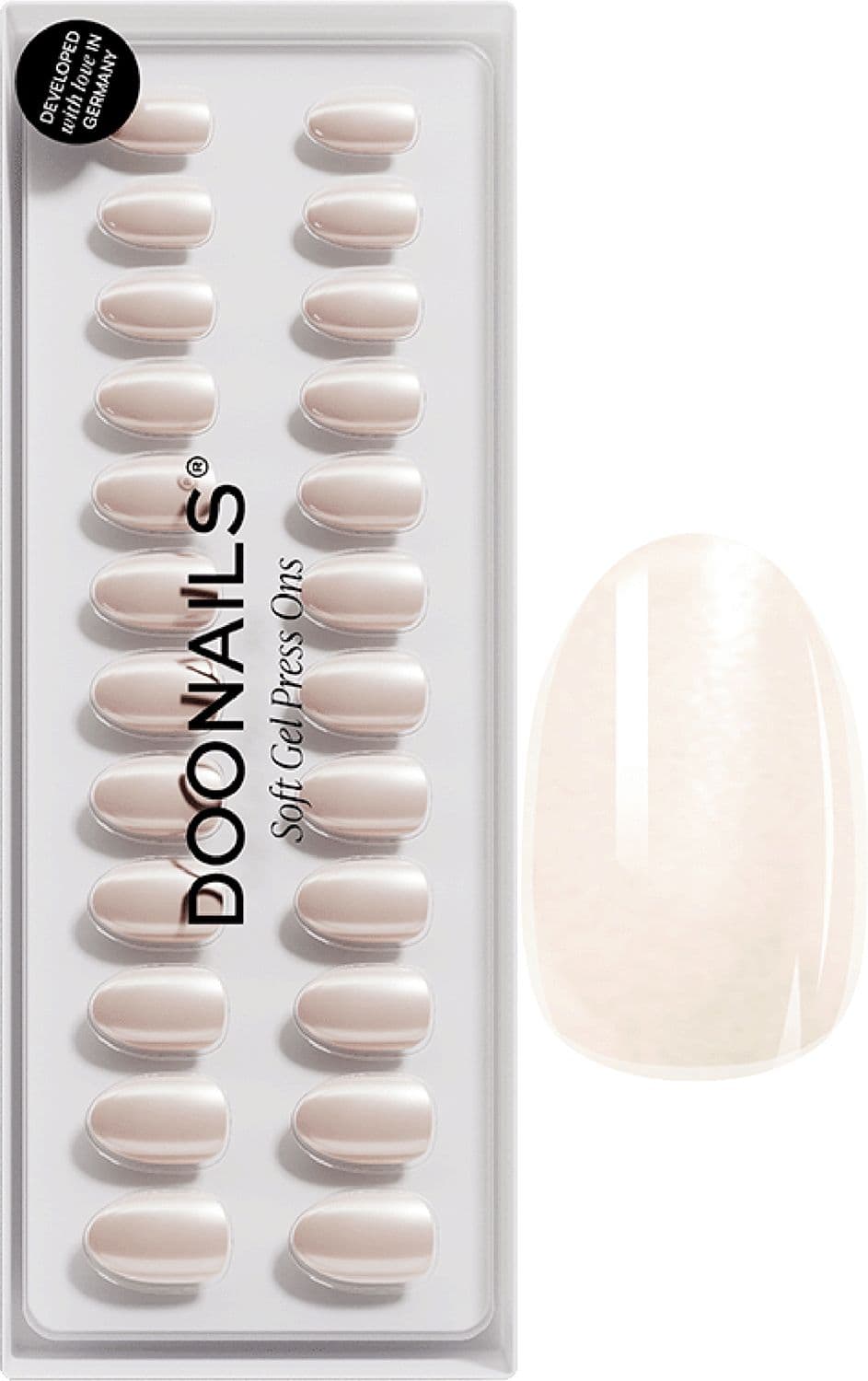DOONAILS Soft Gel Press Ons Prosecco Short Round