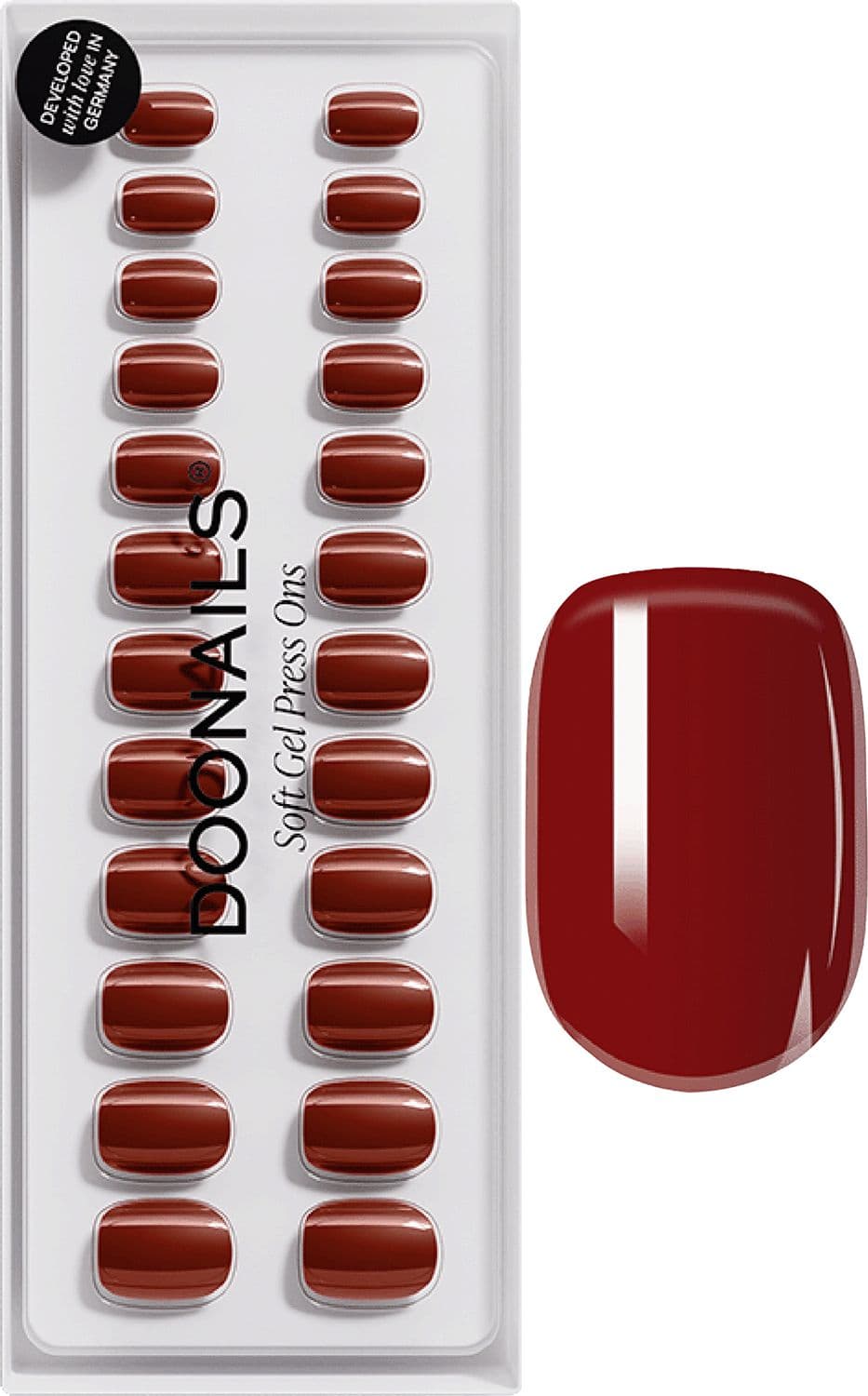 DOONAILS Soft Gel Press Ons Mon Chéri Extra Short Square